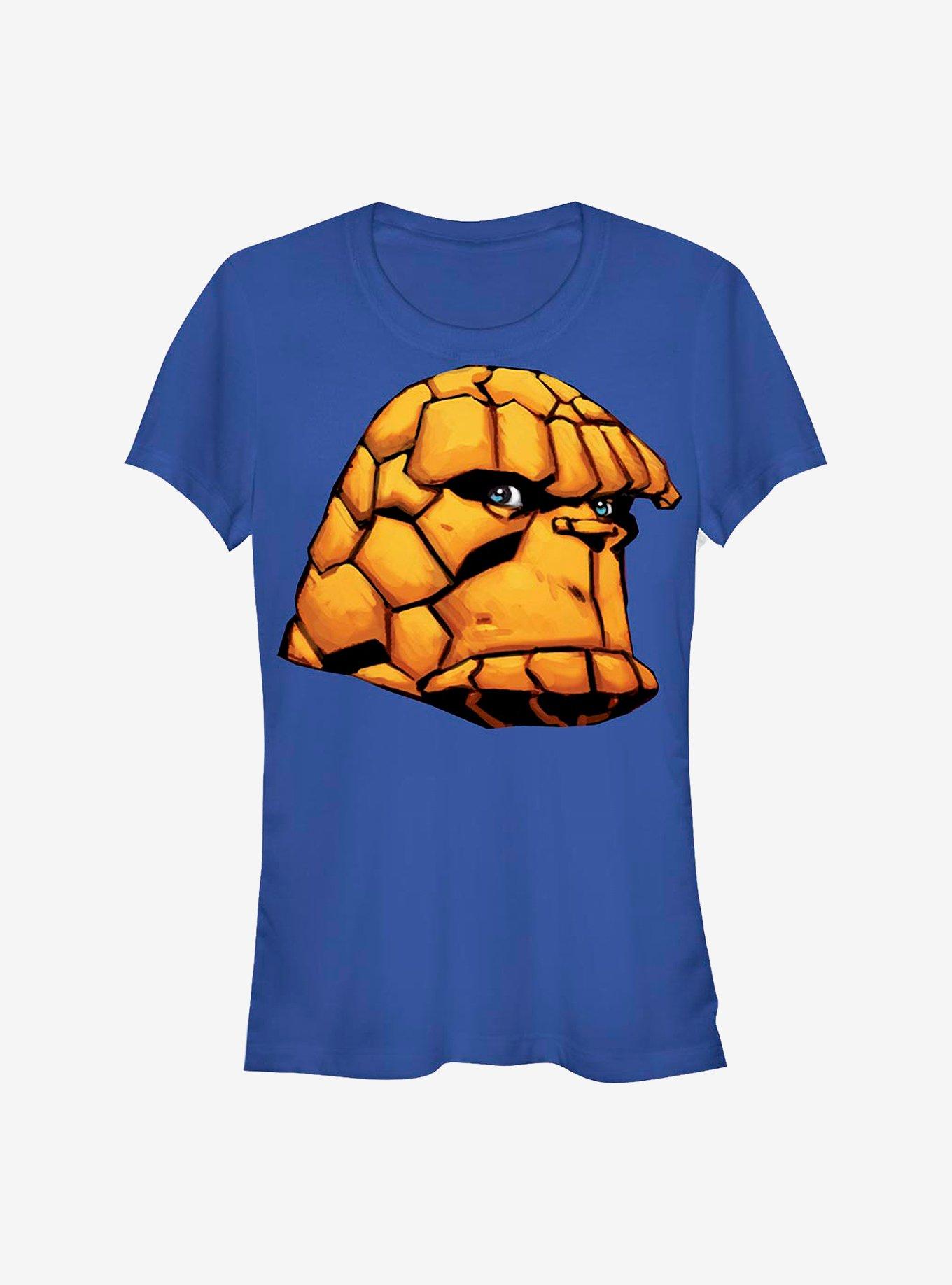 Marvel Fantastic Four Thing Face Girls T-Shirt, ROYAL, hi-res