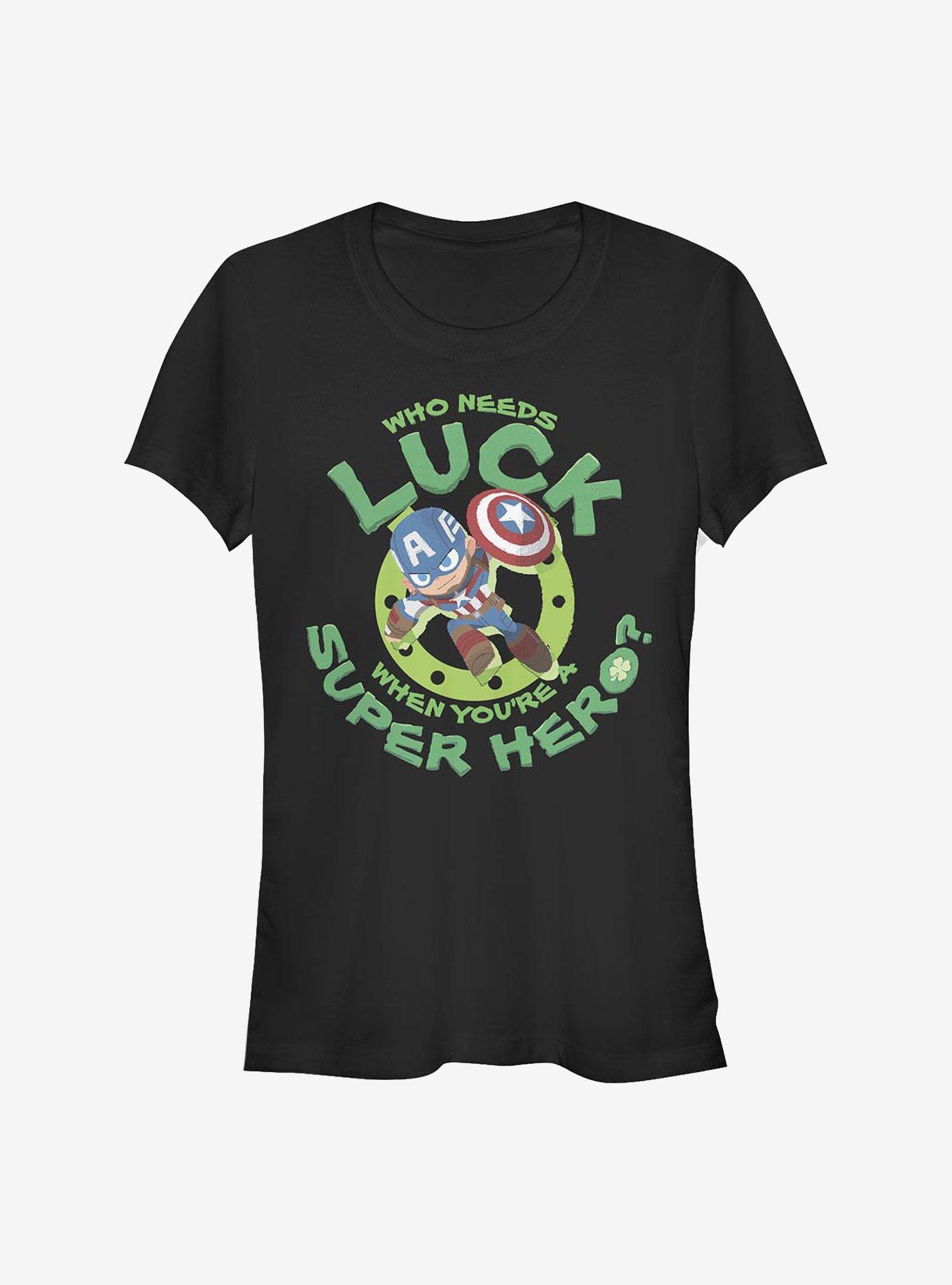 Marvel Captain America Super America Luck Girls T-Shirt, , hi-res