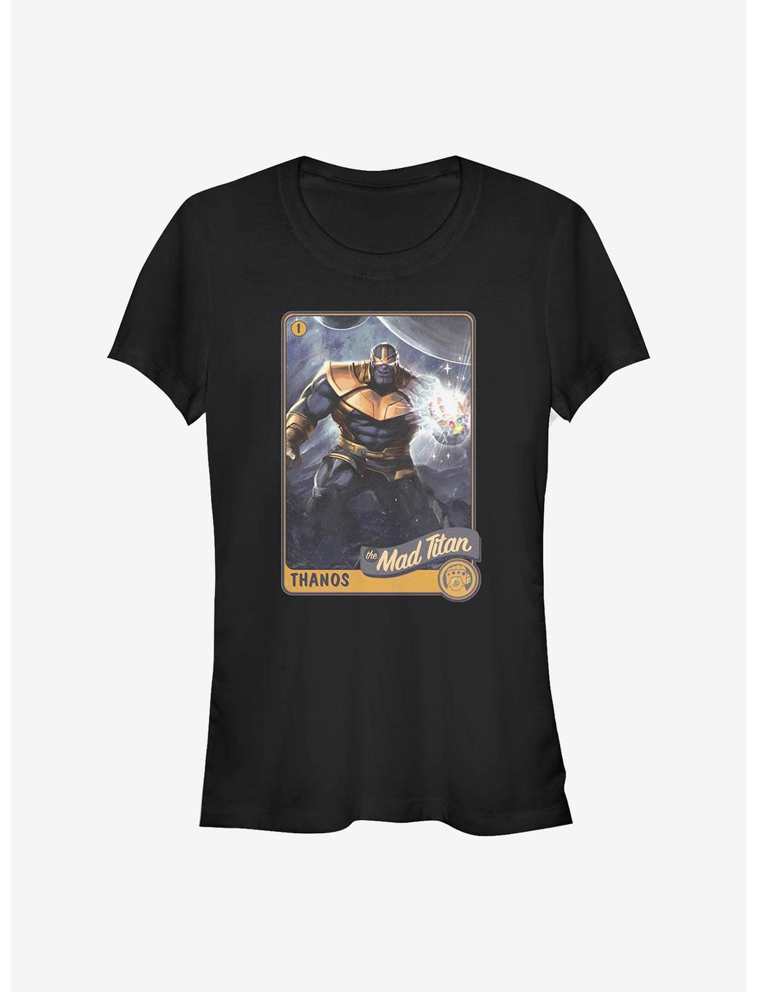 Marvel Avengers Titan Card Girls T-Shirt, BLACK, hi-res