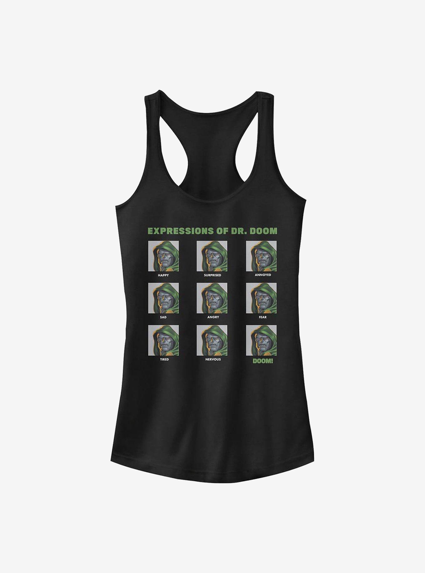 Marvel Fantastic Four Expressions Of Doom Girls Tank, BLACK, hi-res