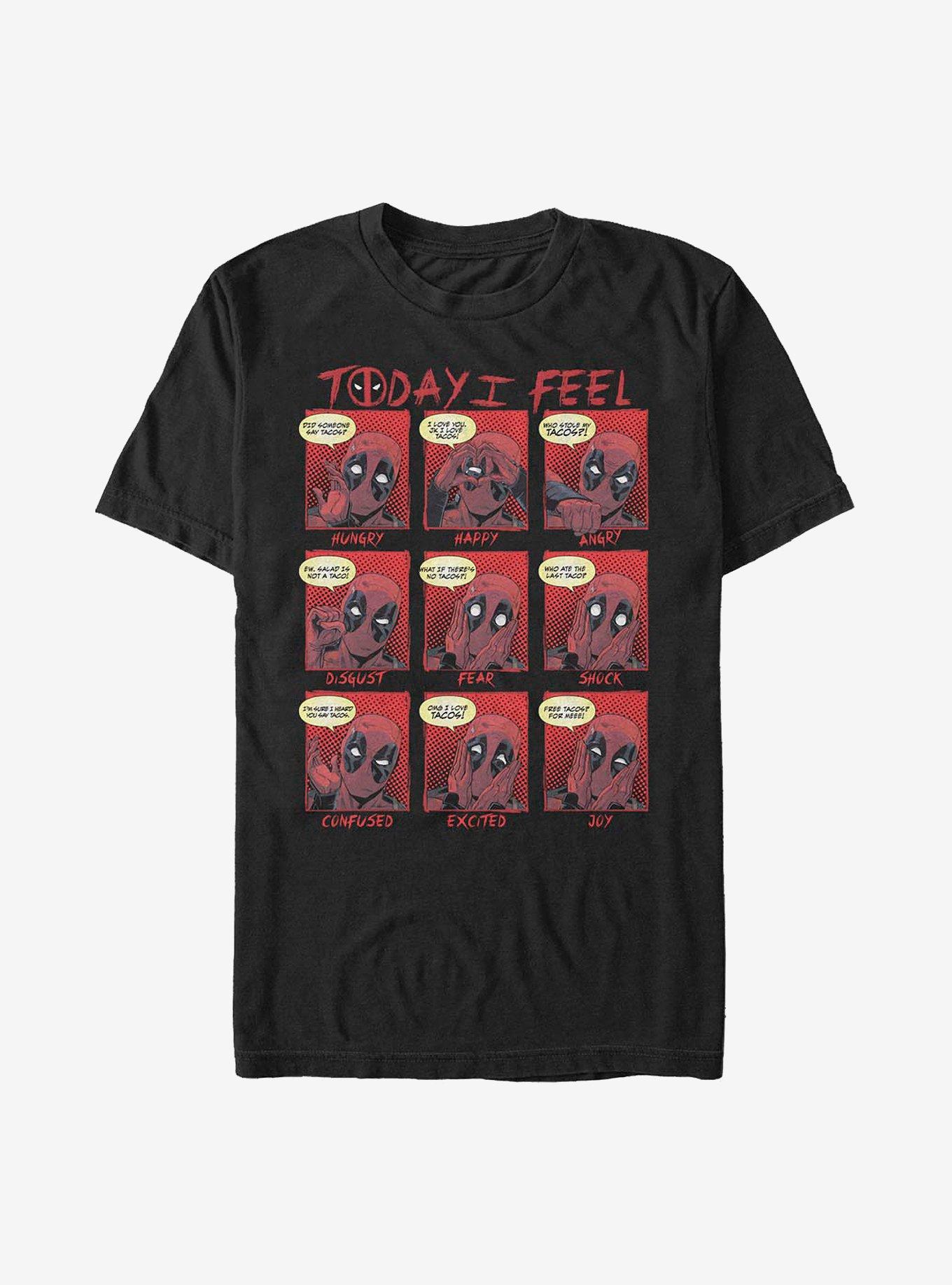 Marvel Deadpool Feels T-Shirt, BLACK, hi-res