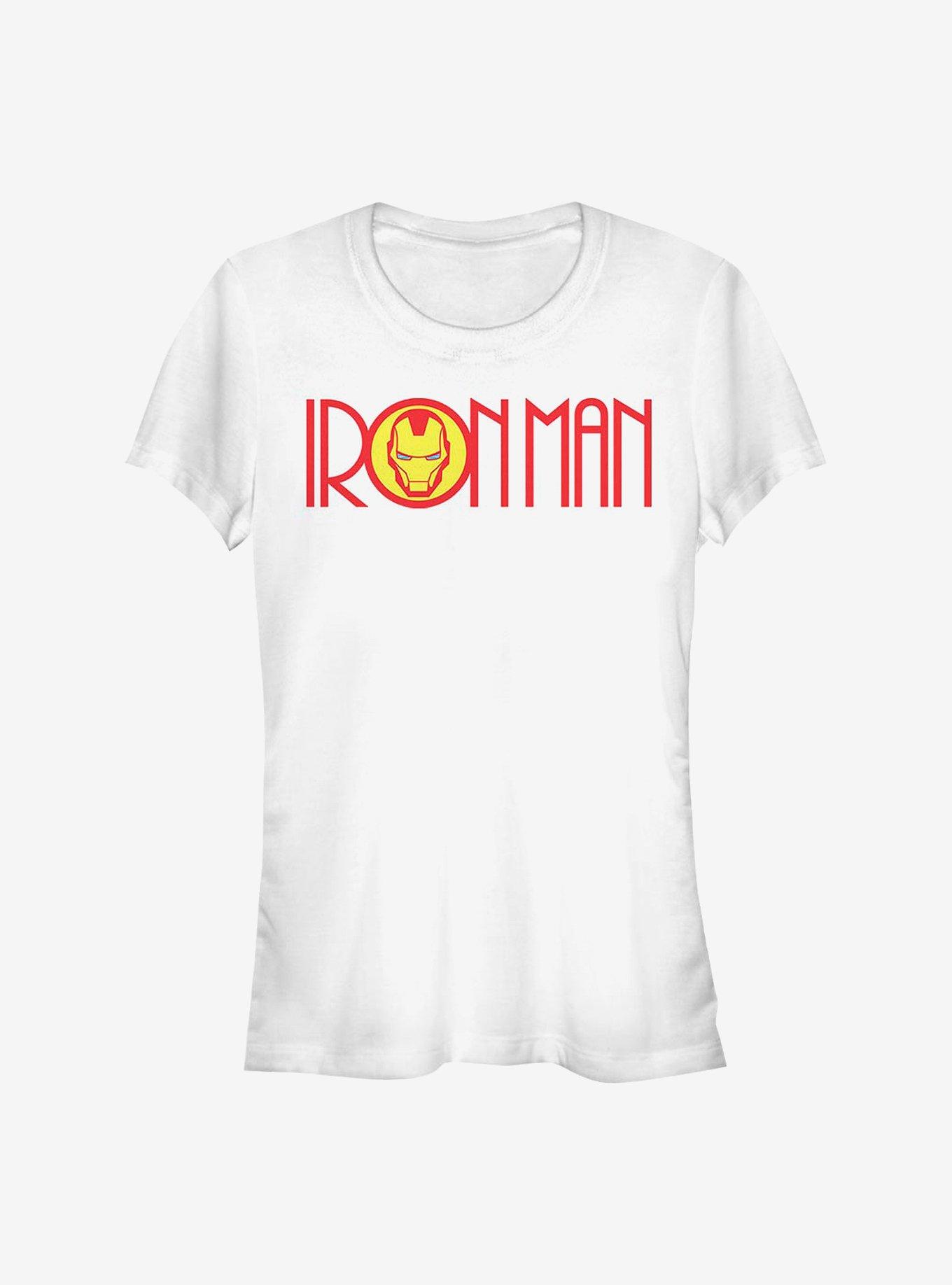 Marvel Iron Man Retro Iron Man Logo Girls T-Shirt, , hi-res