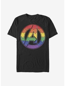 Marvel Avengers Dripping Rainbow Logo T-Shirt, , hi-res
