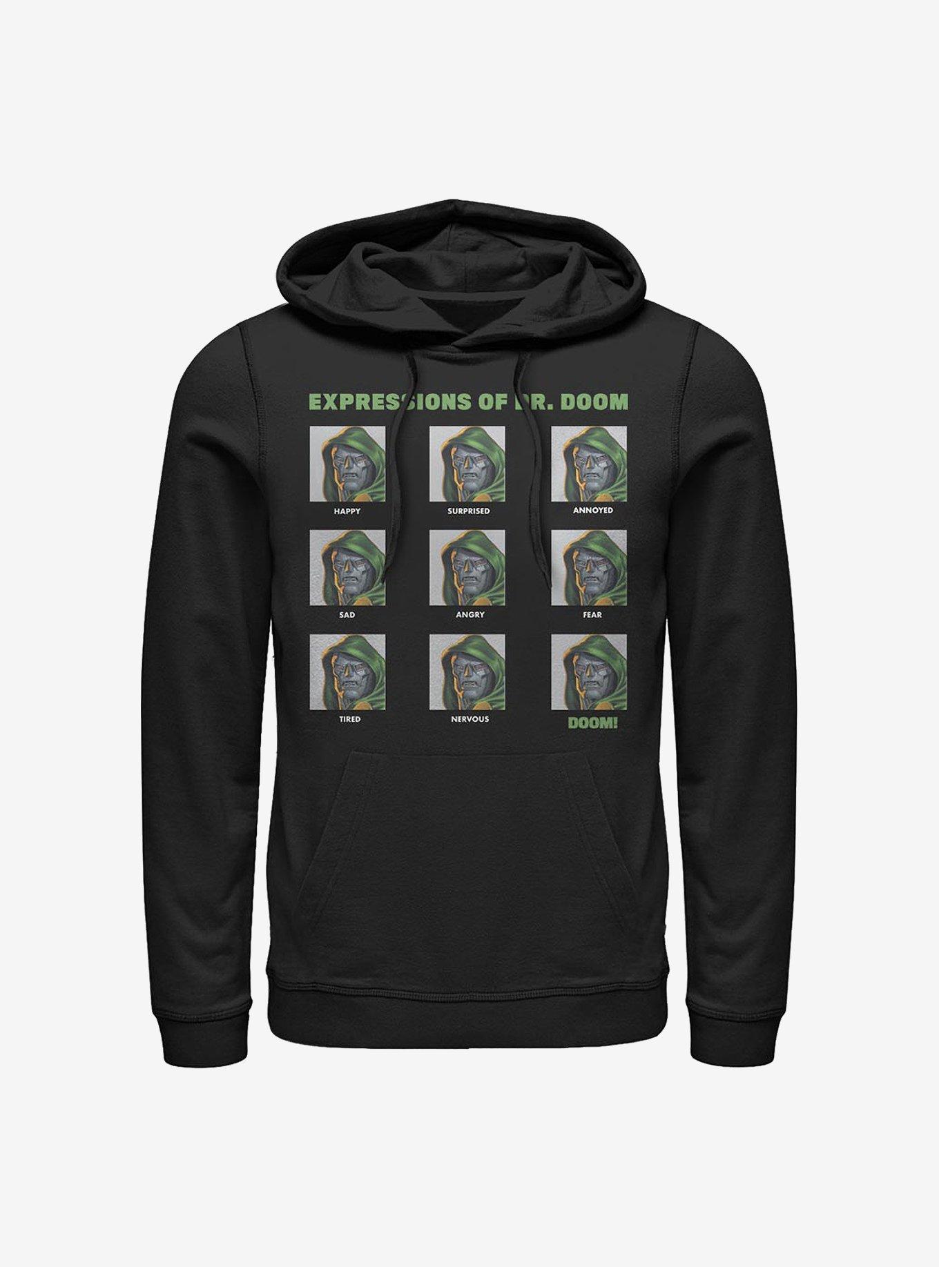 Marvel Fantastic Four Expressions Of Doom Hoodie, BLACK, hi-res