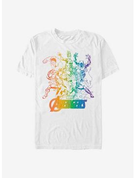 Marvel Avengers Rainbow Avengers T-Shirt, WHITE, hi-res
