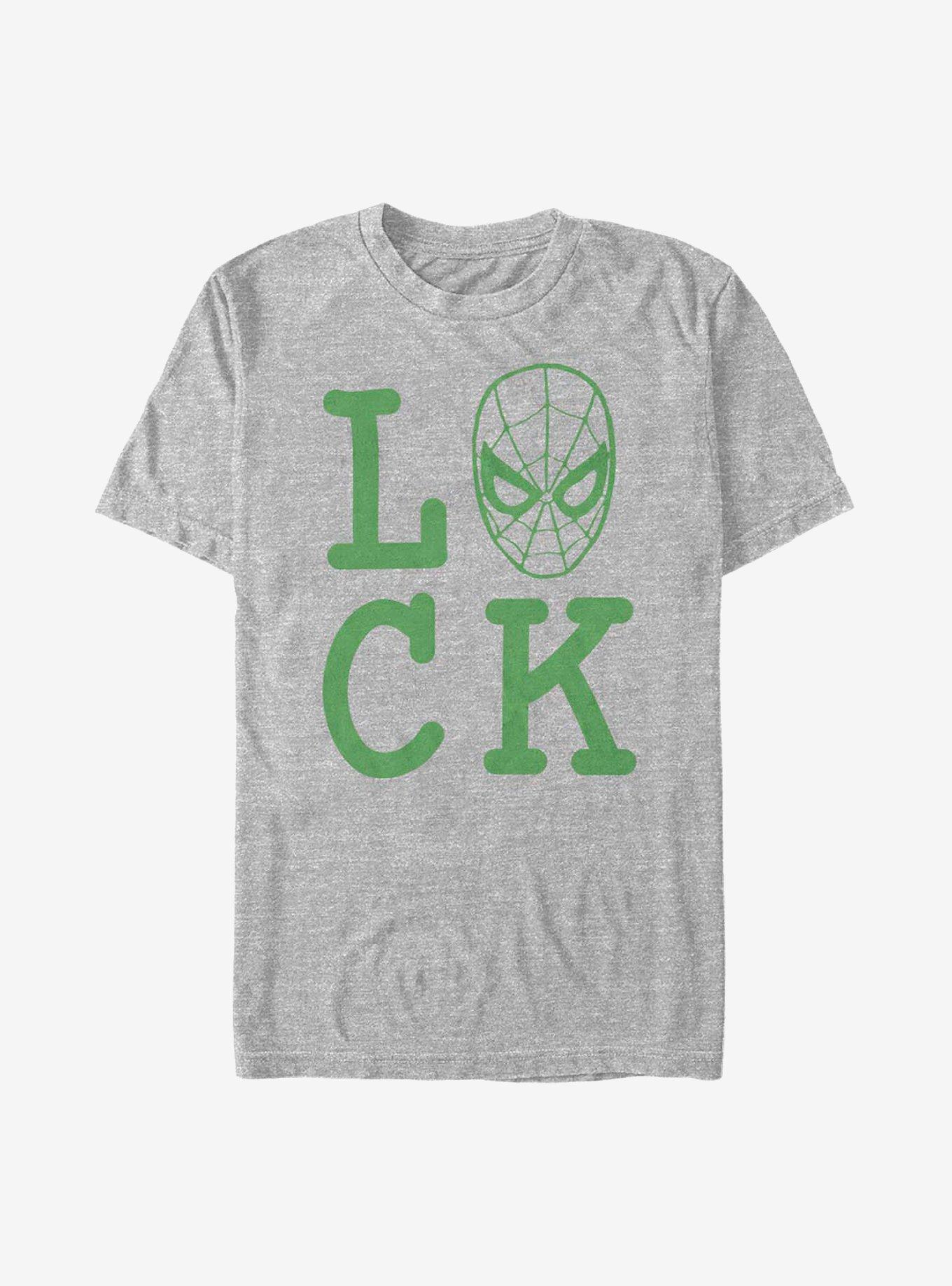 Marvel Spider-Man Spider Luck T-Shirt, ATH HTR, hi-res