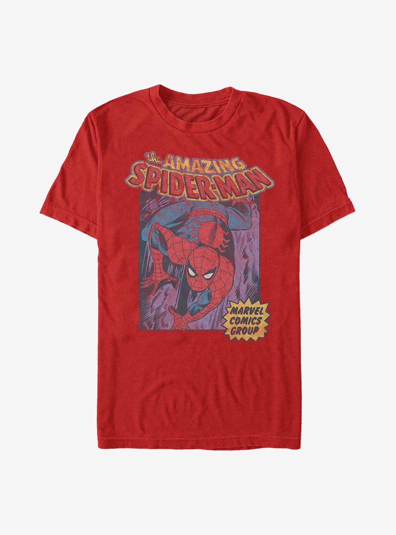 Marvel Spider-Man Spidey Cover T-Shirt, RED, hi-res