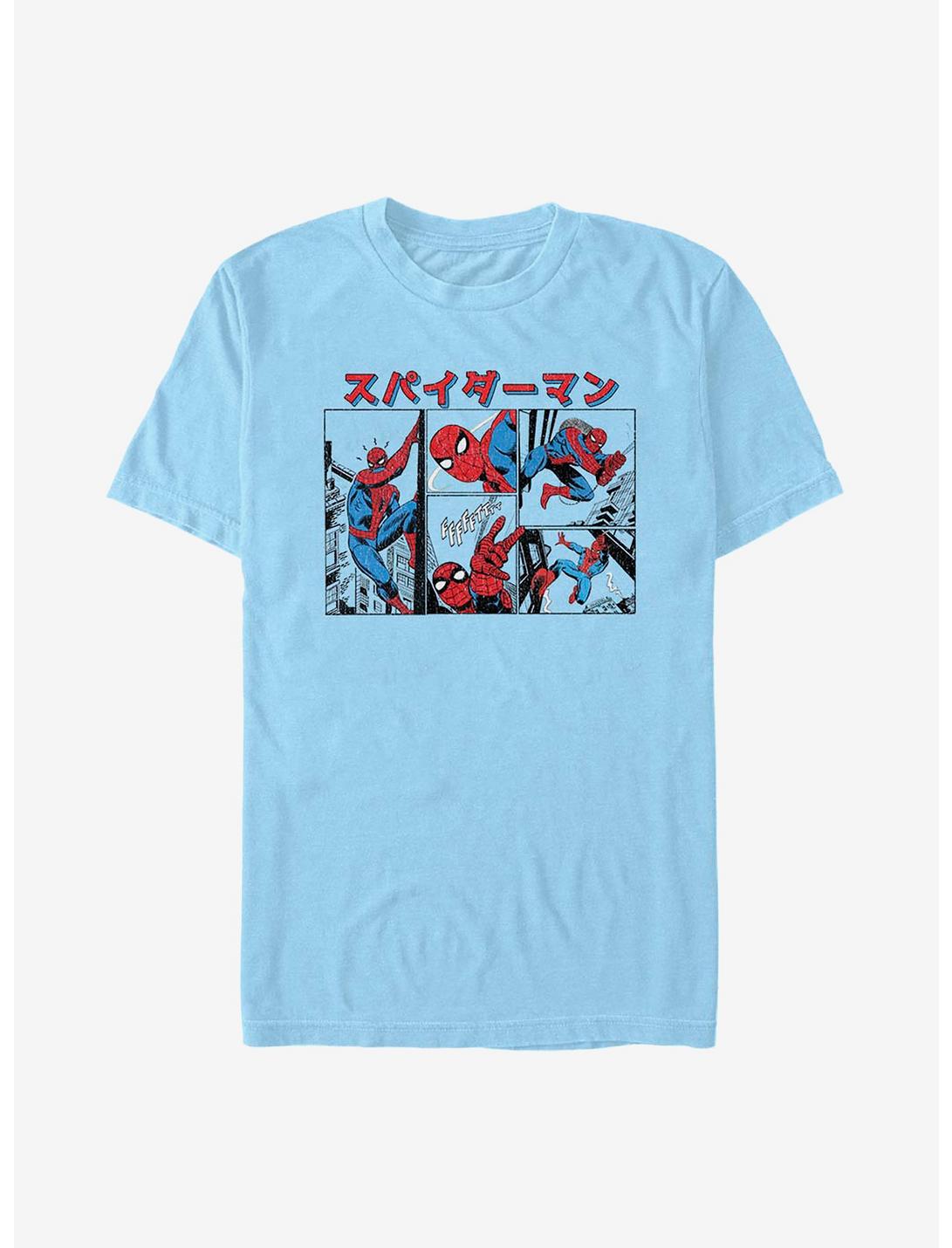 Marvel Spider-Man Spidey Japanese Text Panels T-Shirt, , hi-res