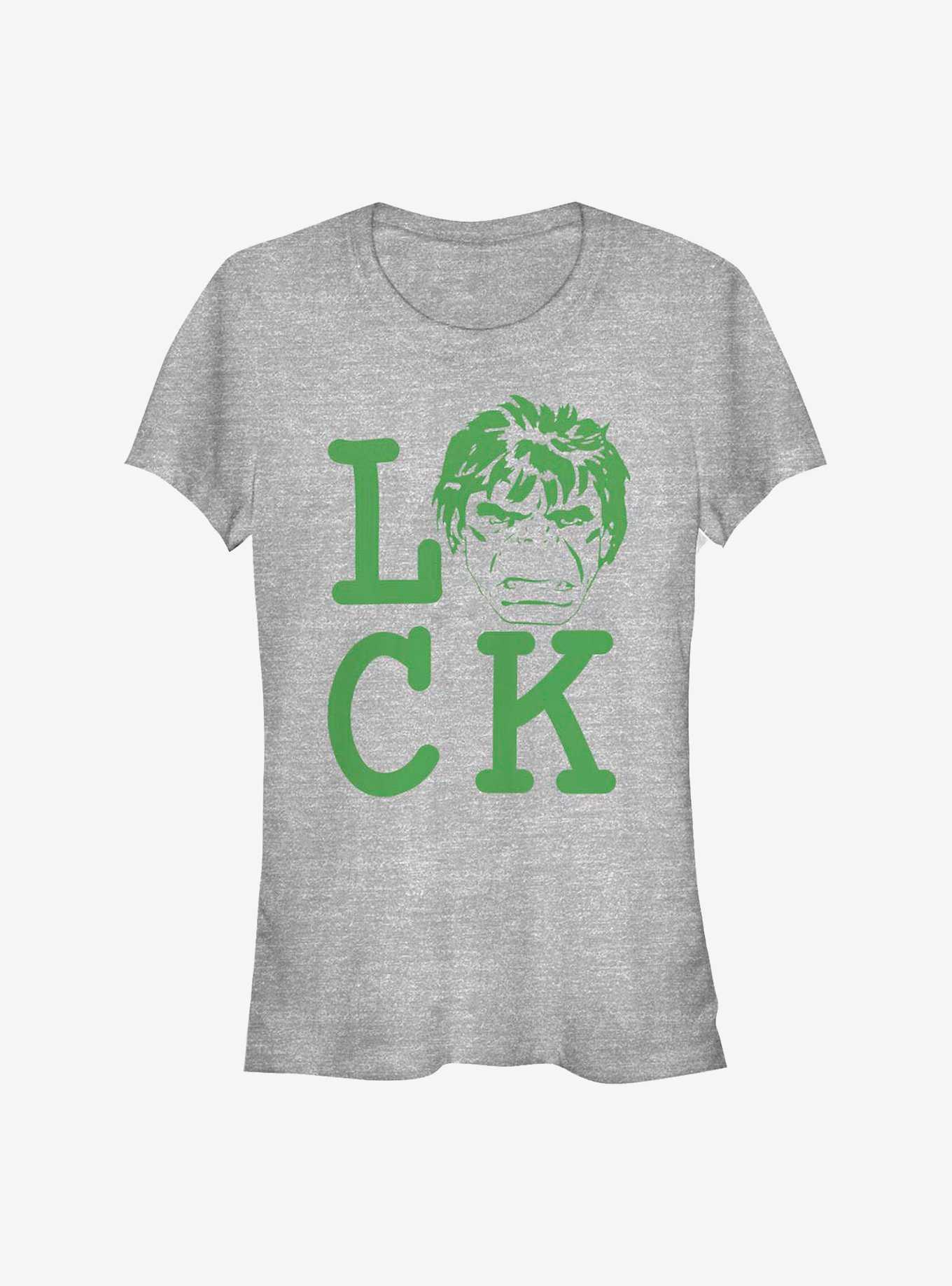 Marvel The Hulk Luck Girls T-Shirt, ATH HTR, hi-res