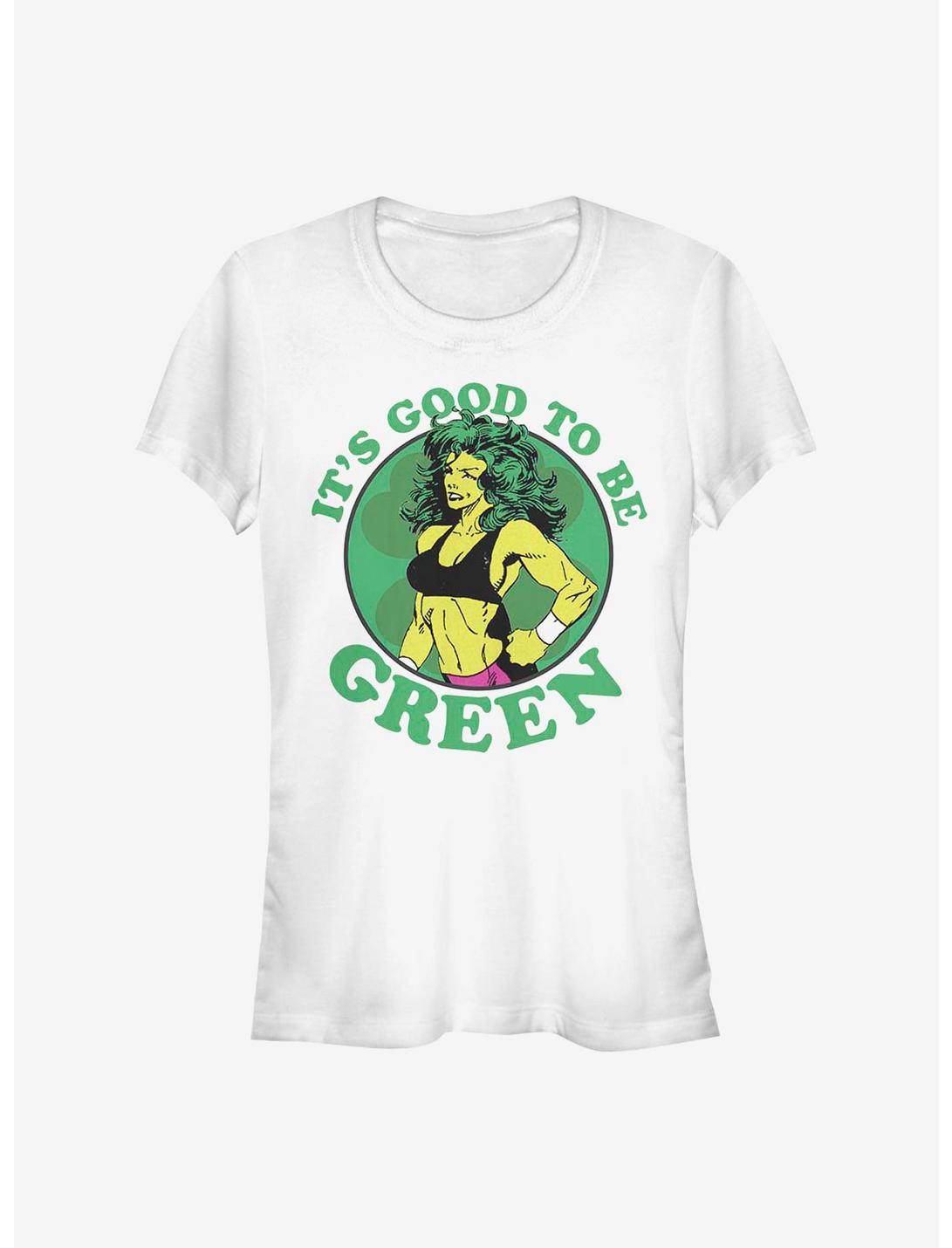 Marvel The Hulk She Hulk Green Girls T-Shirt, WHITE, hi-res
