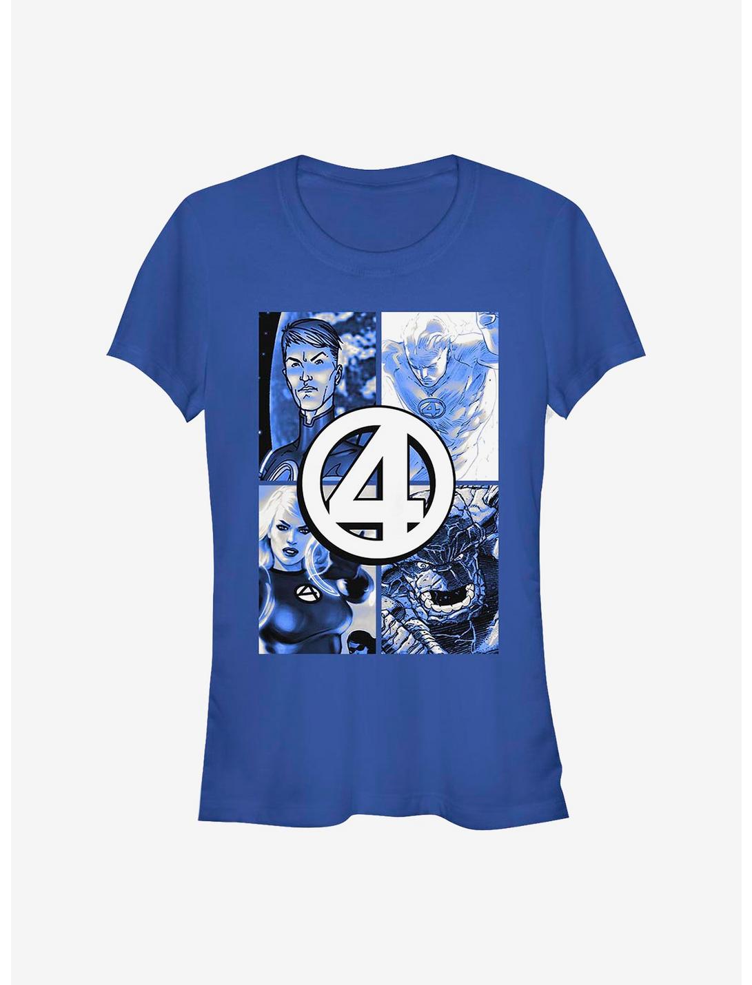 Marvel Fantastic Four Straight Boxes Girls T-Shirt, ROYAL, hi-res