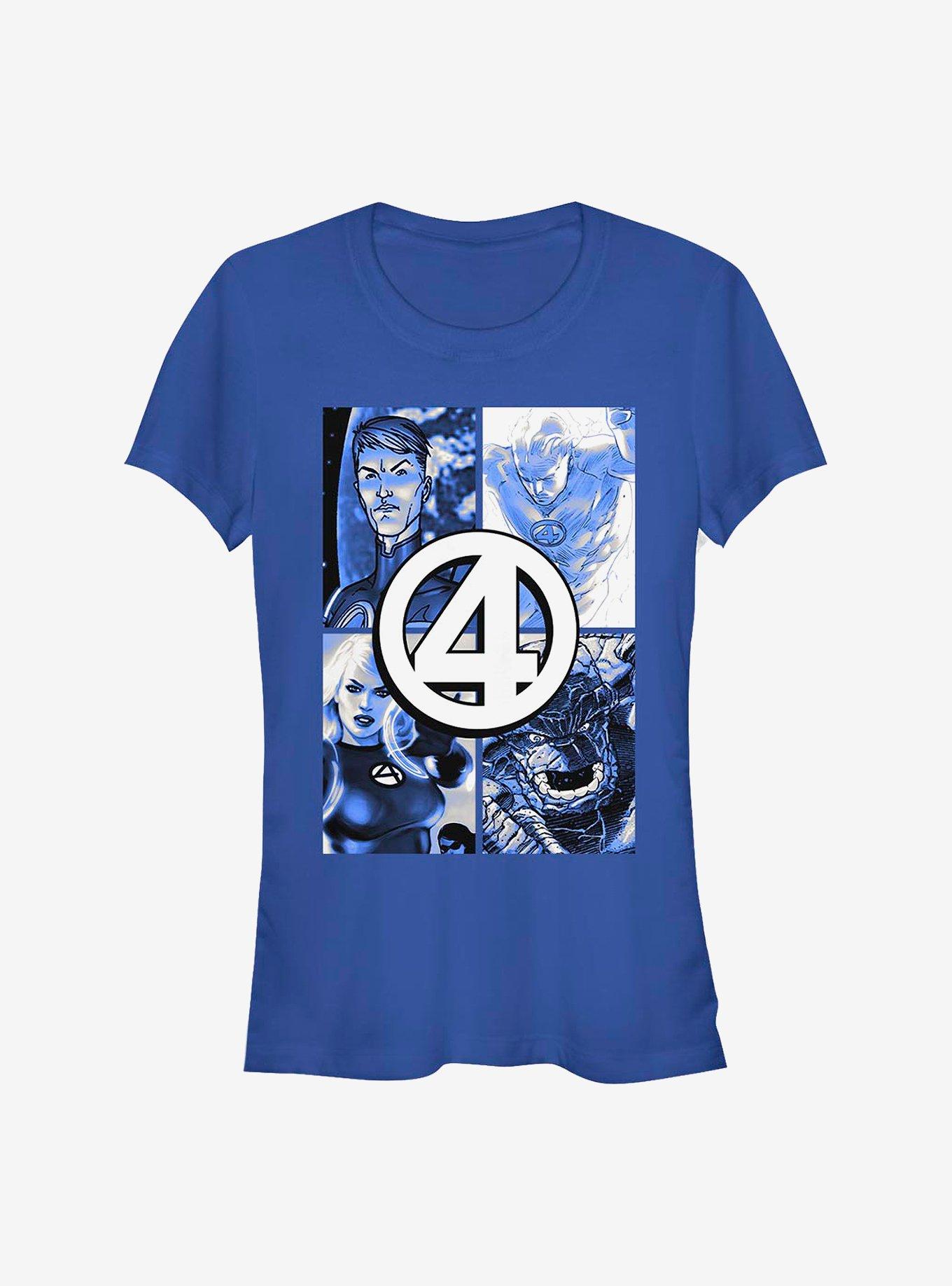 Marvel Fantastic Four Straight Boxes Girls T-Shirt, ROYAL, hi-res