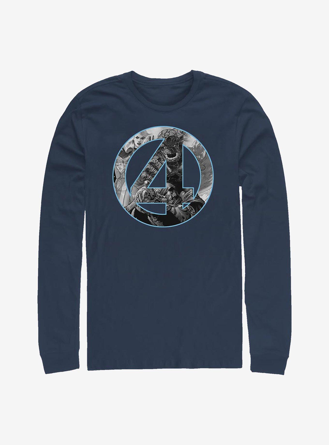 Marvel Fantastic Four Four Badge Long-Sleeve T-Shirt, , hi-res