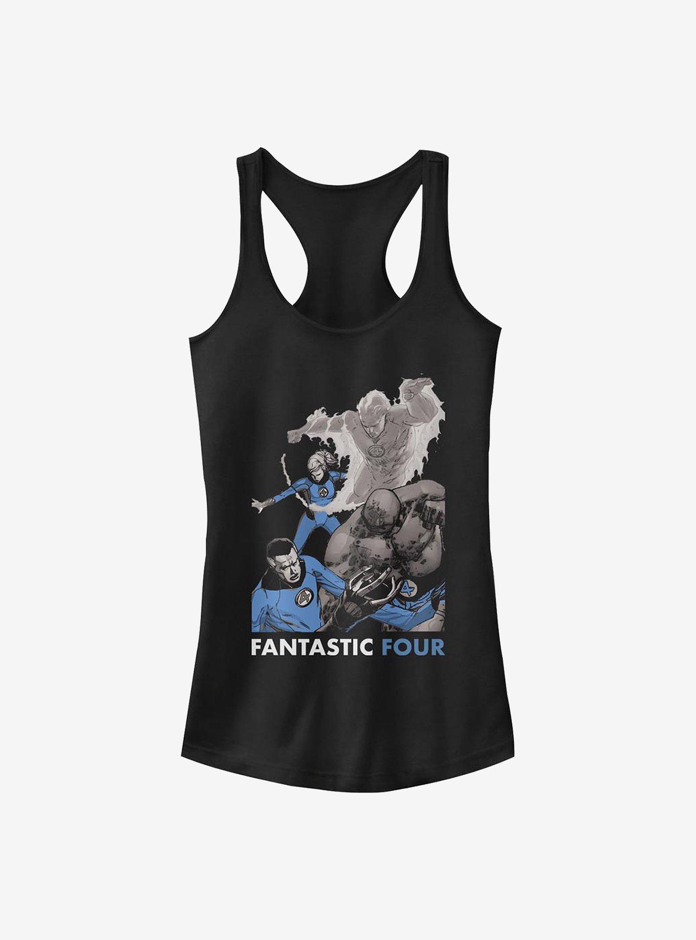 Marvel Fantastic Four The Four Girls Tank, BLACK, hi-res