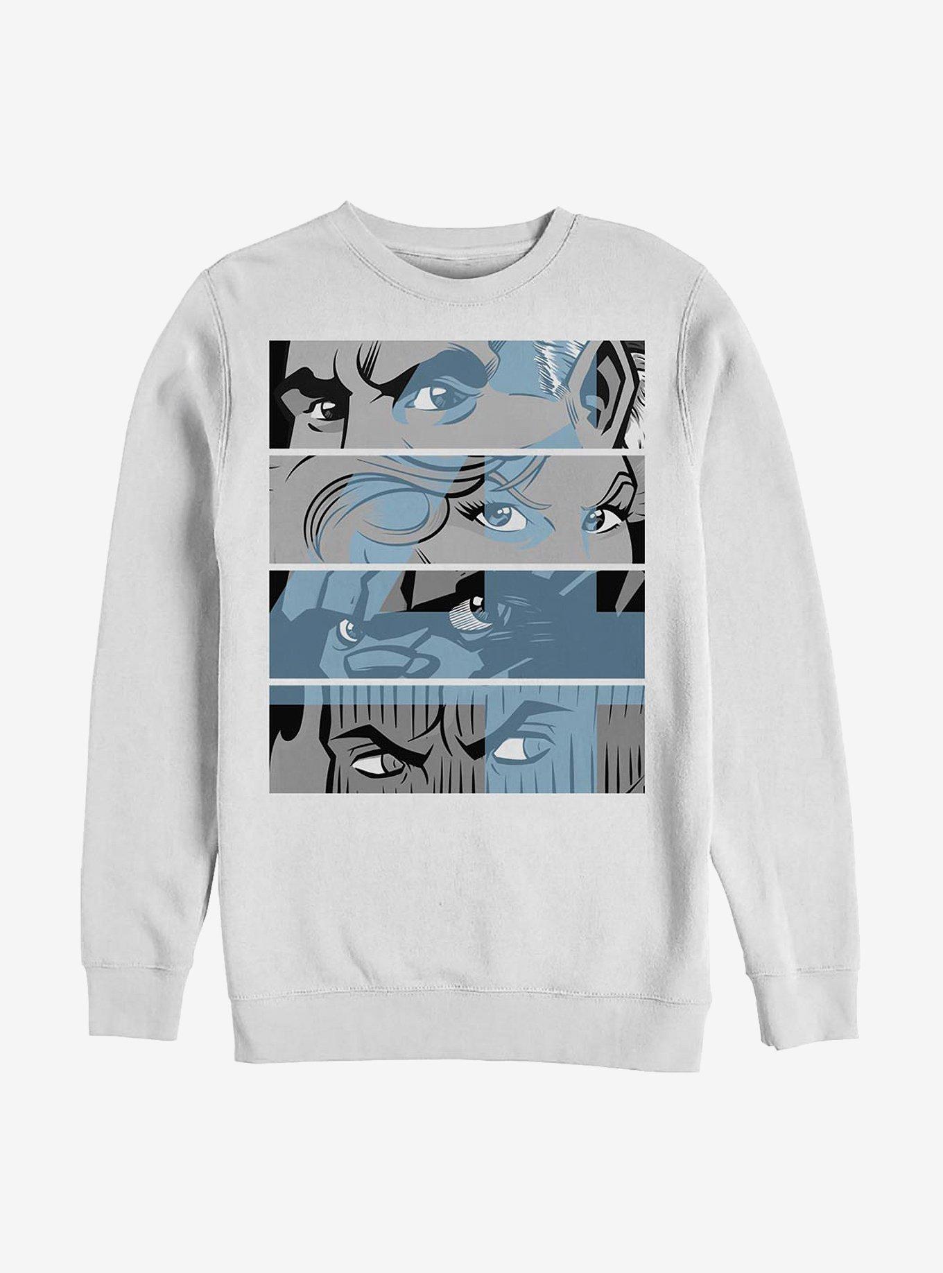 Marvel Fantastic Four Fantastic Blue Eyes Crew Sweatshirt, WHITE, hi-res