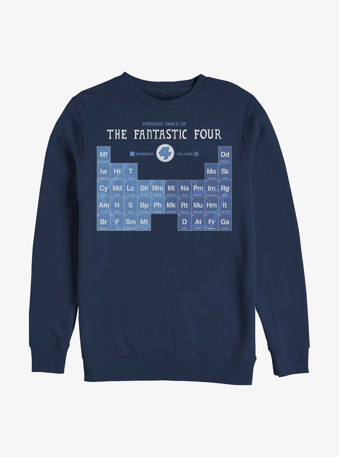 Marvel Fantastic Four Periodic FF Crew Sweatshirt, , hi-res