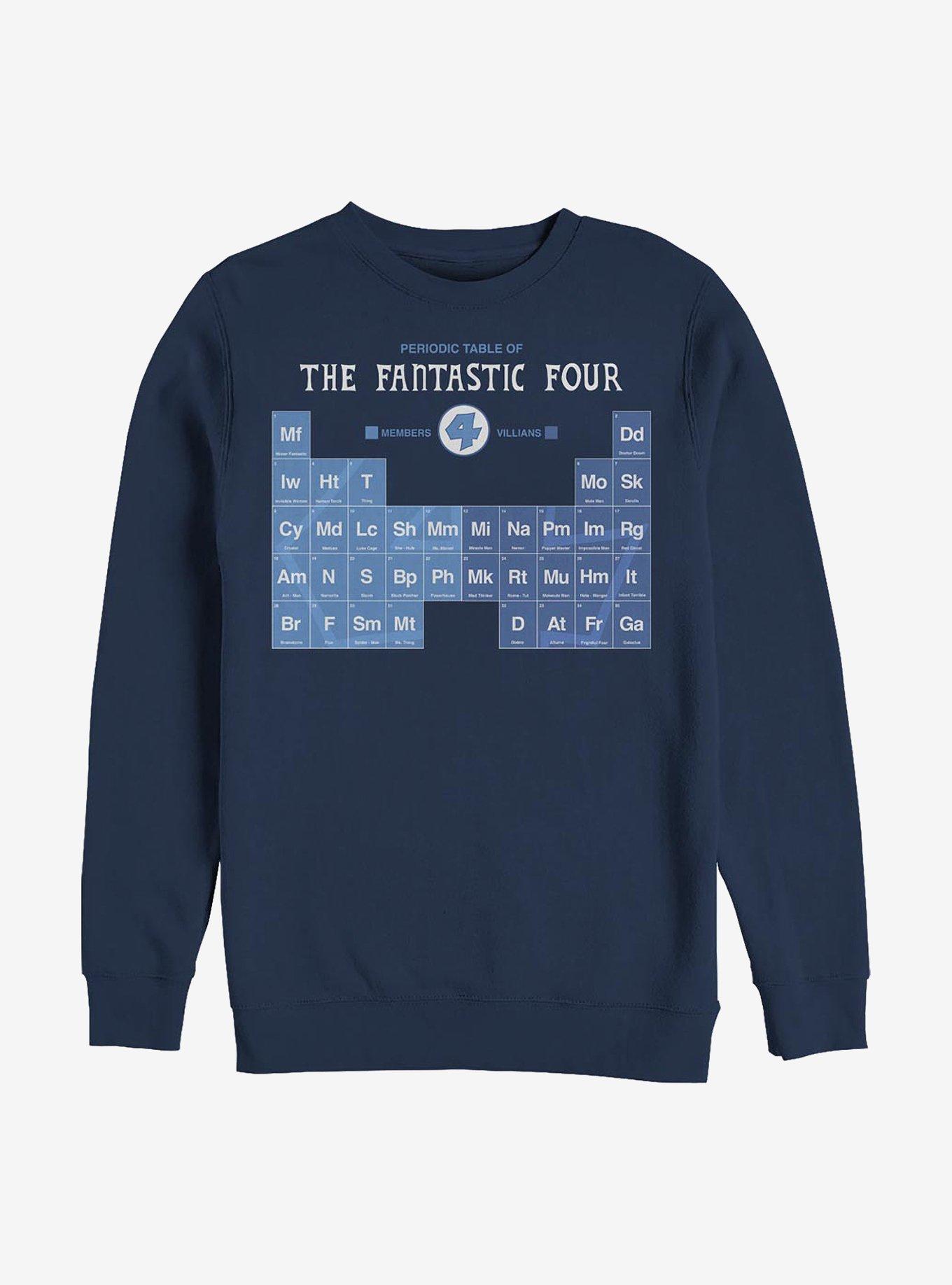 Marvel Fantastic Four Periodic FF Crew Sweatshirt, , hi-res