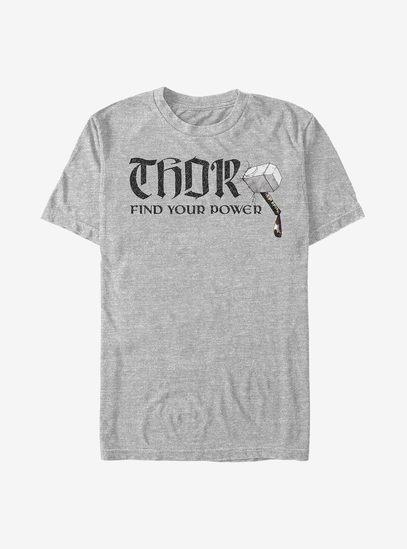 Marvel Thor Power Hammer T-Shirt, ATH HTR, hi-res