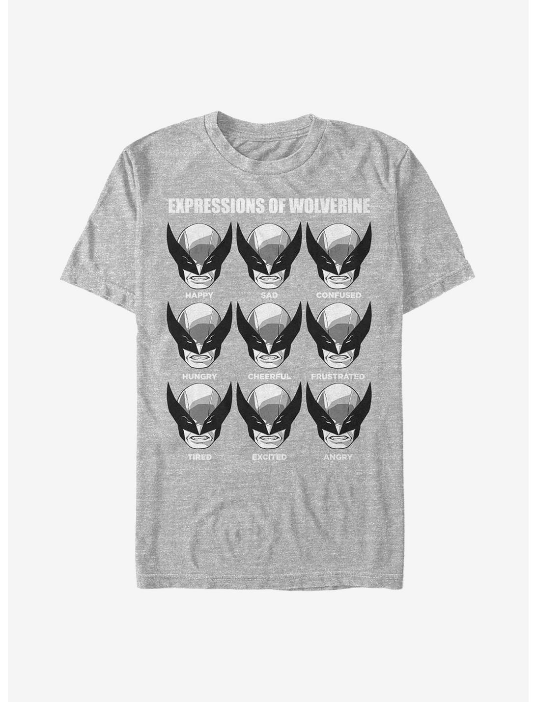 Marvel Wolverine Expressions Of Wolverine T-Shirt, ATH HTR, hi-res