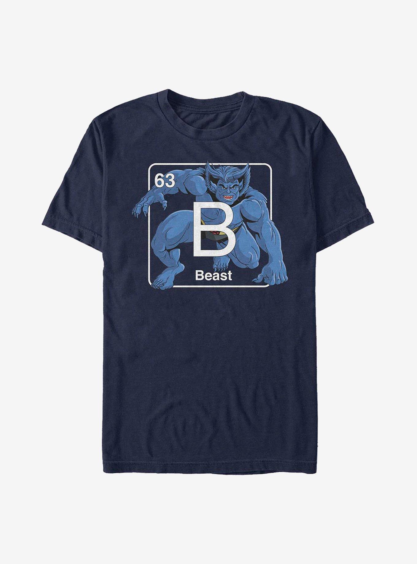 Marvel X-Men Periodic Beast T-Shirt, NAVY, hi-res