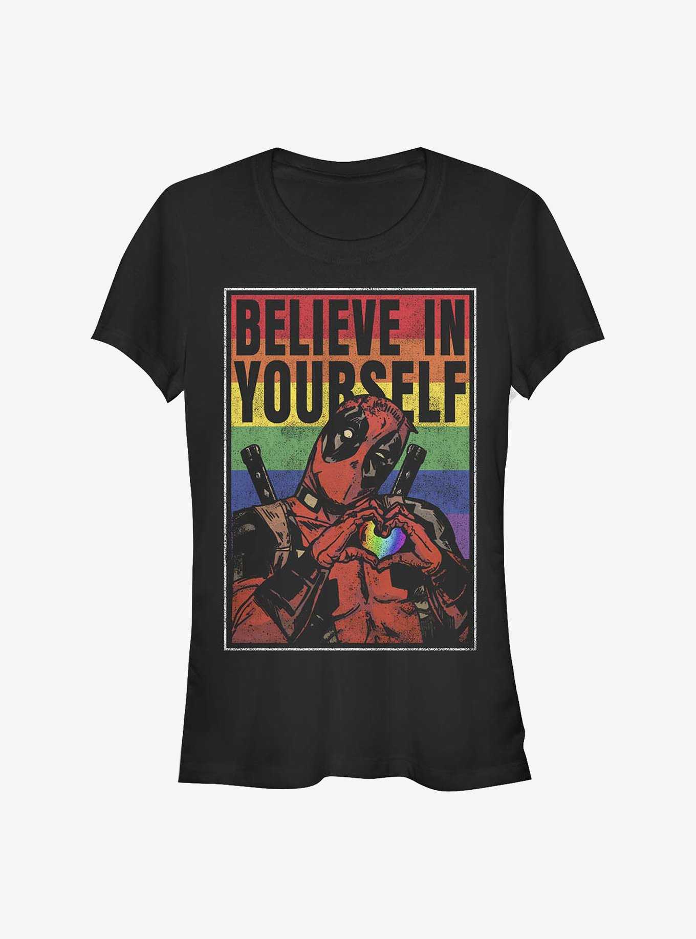 Marvel Deadpool Believe Rainbow Girls T-Shirt, , hi-res