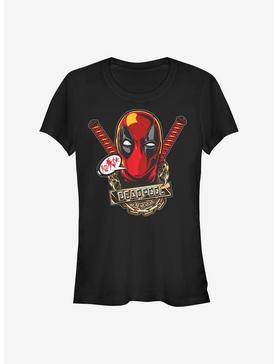 Marvel Deadpool Gold Girls T-Shirt, BLACK, hi-res