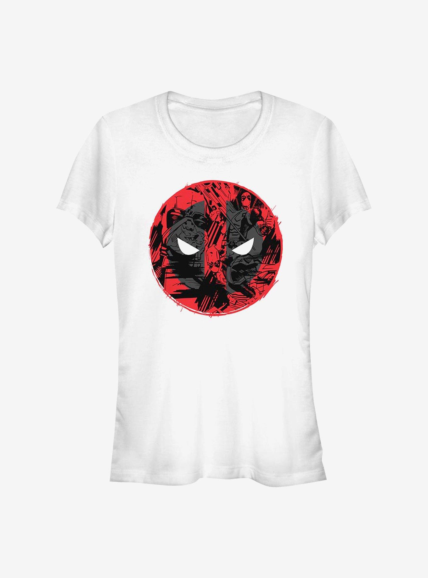 Marvel Deadpool Logo Fill Girls T-Shirt