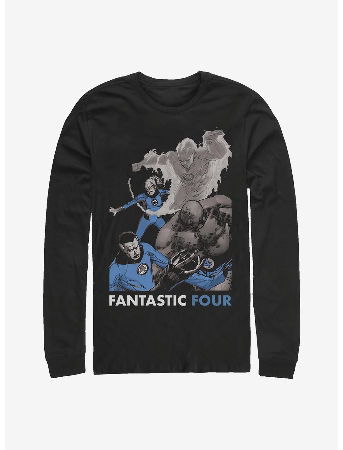 Marvel Fantastic Four The Four Long-Sleeve T-Shirt, BLACK, hi-res
