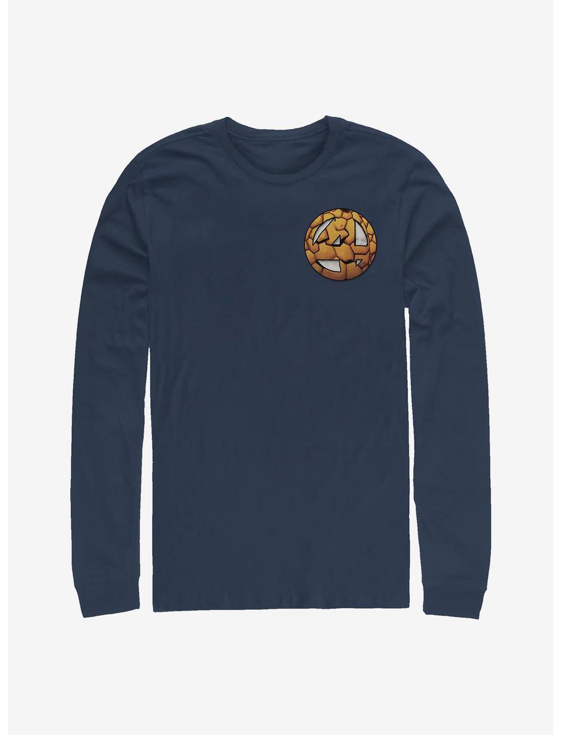 Marvel Fantastic Four Thing Logo Long-Sleeve T-Shirt, NAVY, hi-res