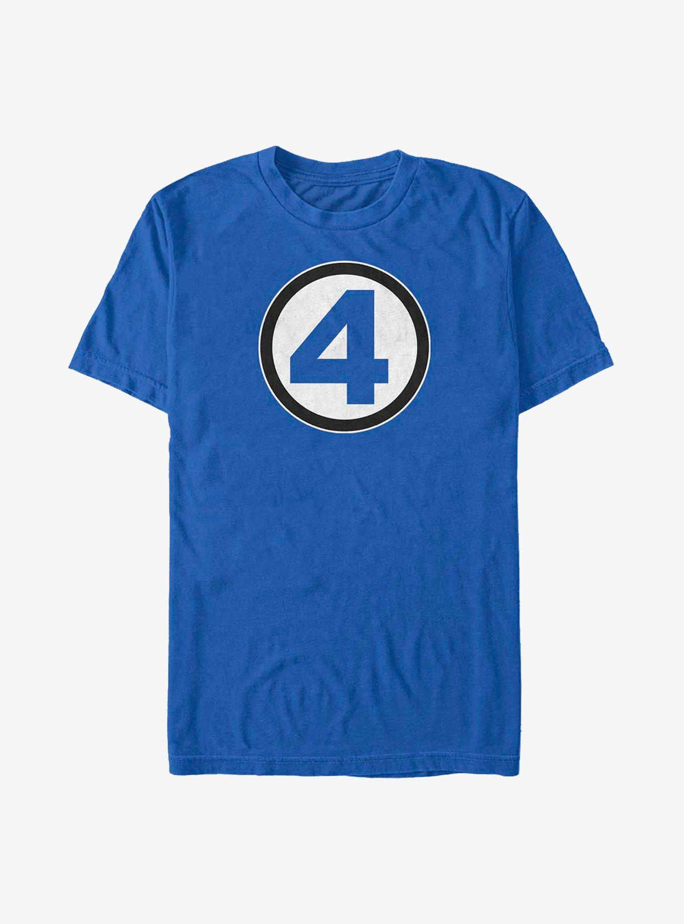| Classic Topic Marvel Hot BLUE T-Shirt Four - Fantastic Costume