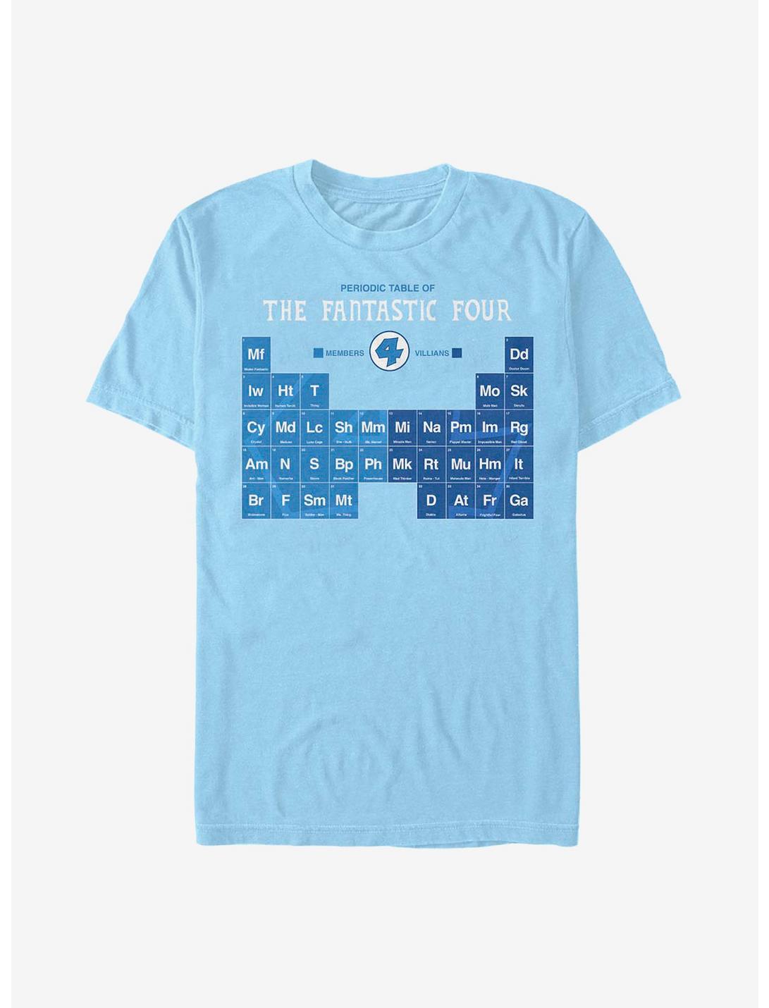 Marvel Fantastic Four Periodic FF T-Shirt, LT BLUE, hi-res