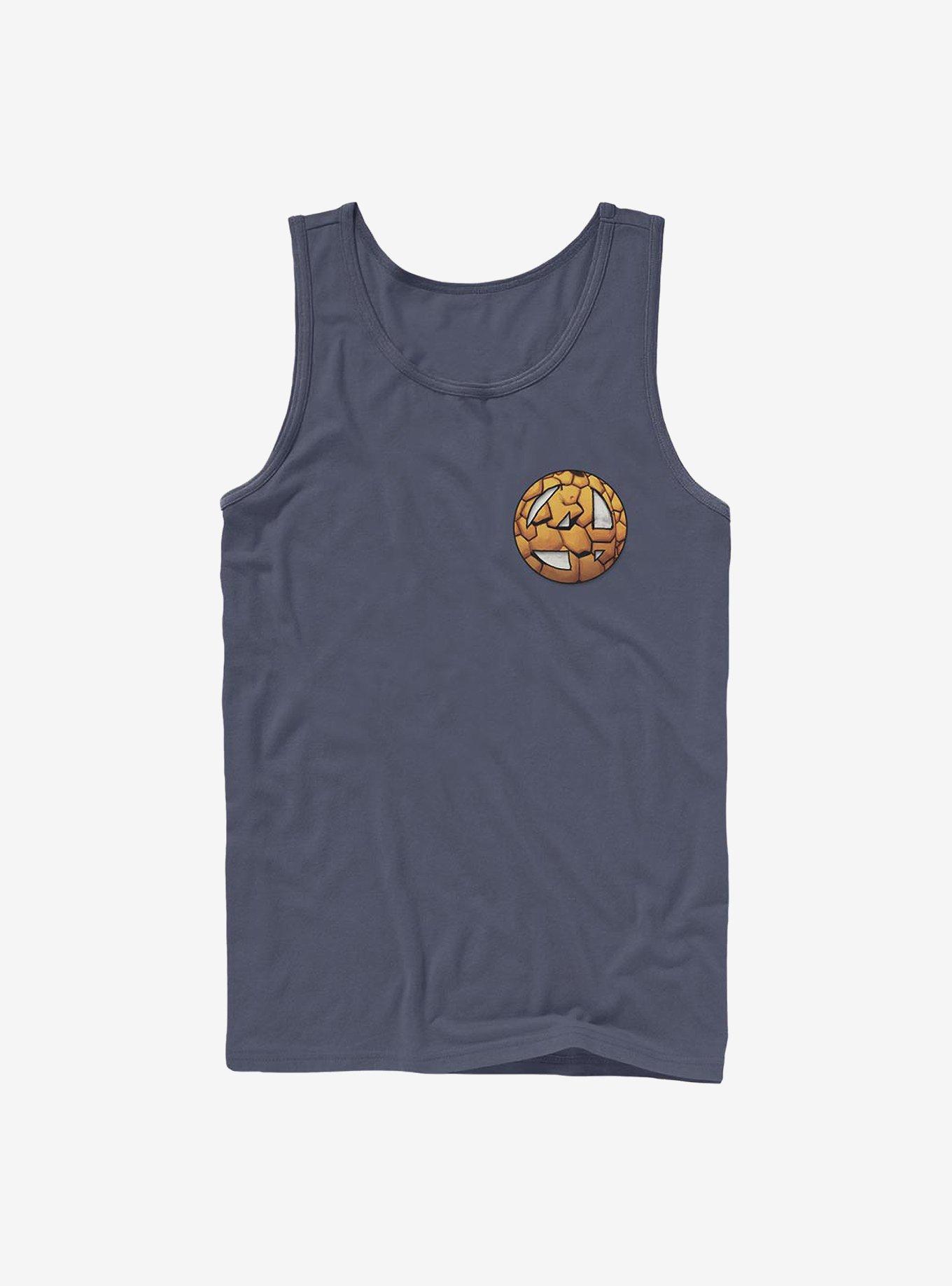 Marvel Fantastic Four Thing Logo Tank, NAVY, hi-res