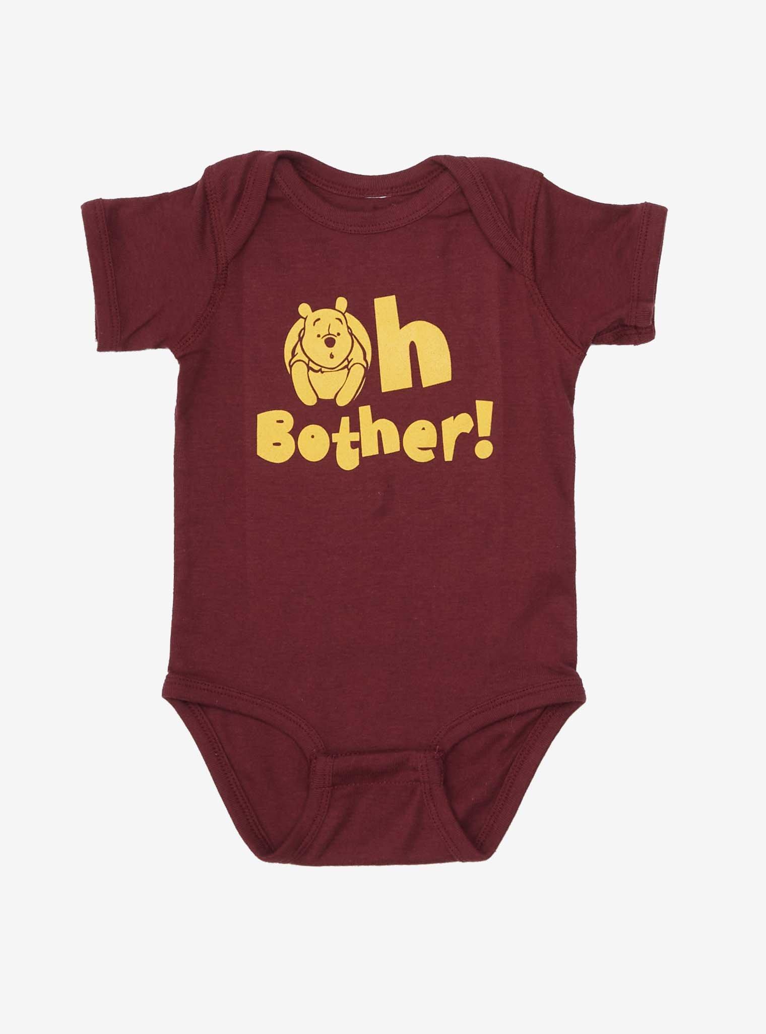 Disney Winnie the Pooh Oh Bother Infant One-Piece - BoxLunch Exclusive, DARK RED, hi-res