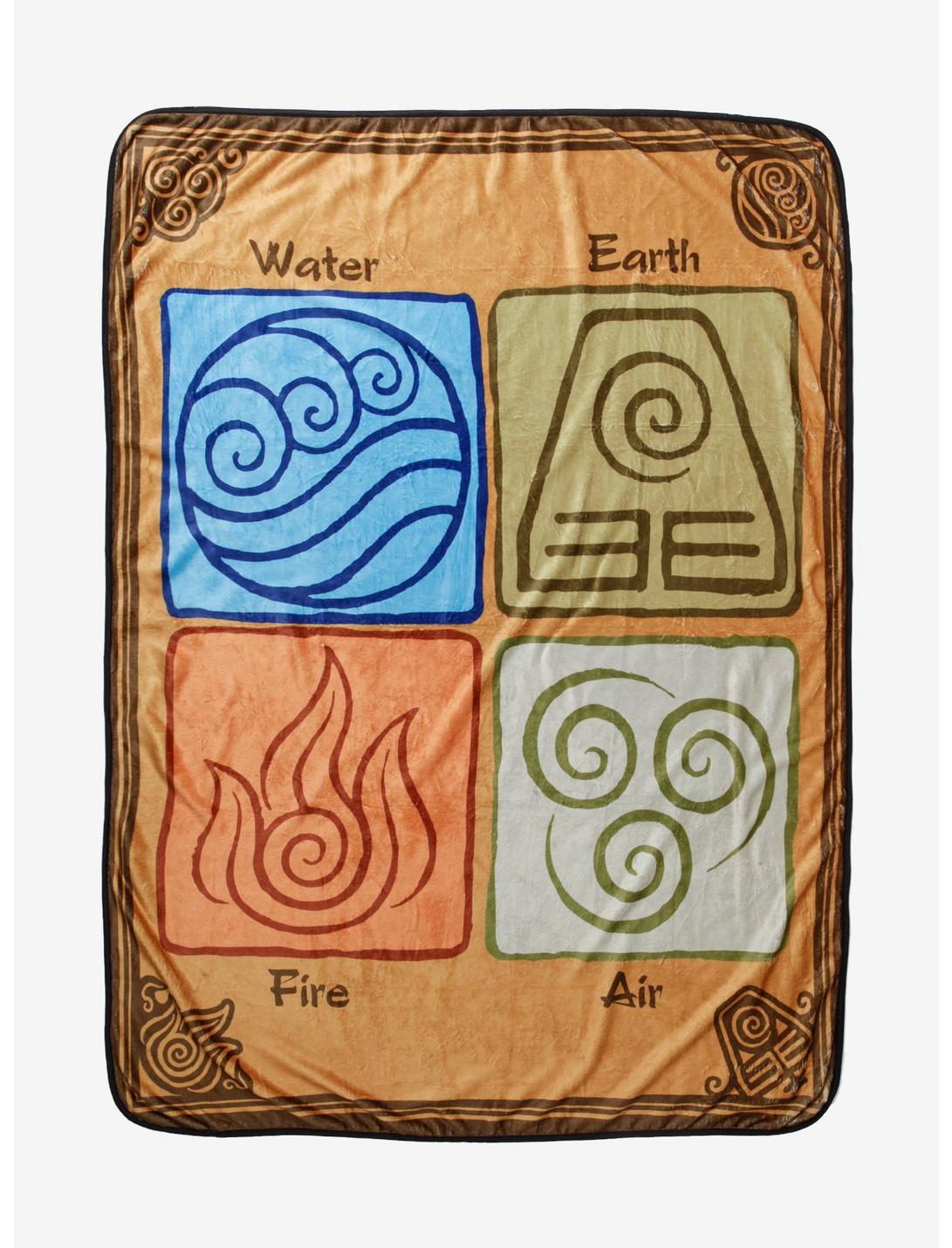 Avatar: The Last Airbender Elements Throw Blanket, , hi-res