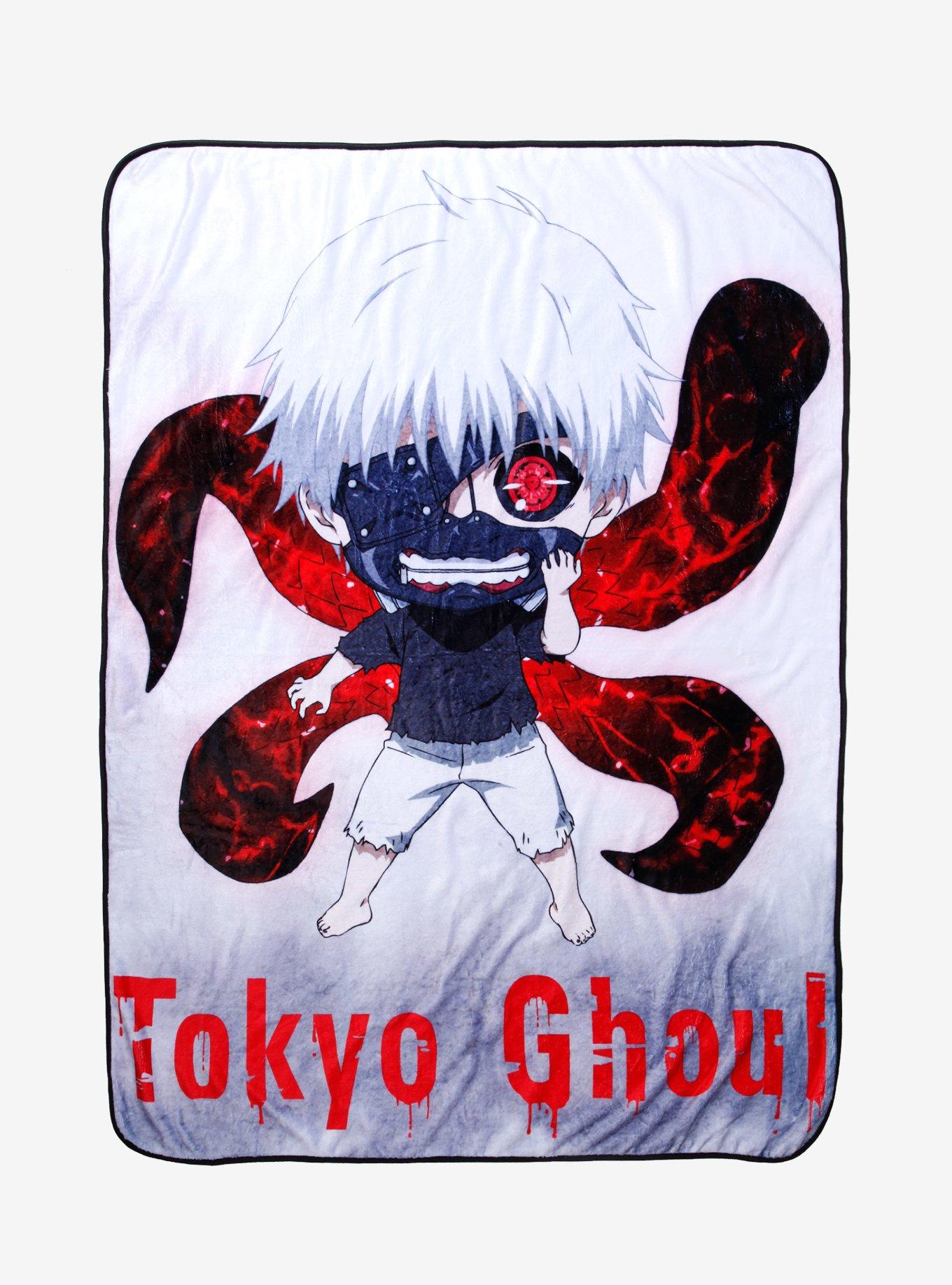 Tokyo Ghoul Chibi Ken Kaneki Throw Blanket, , hi-res