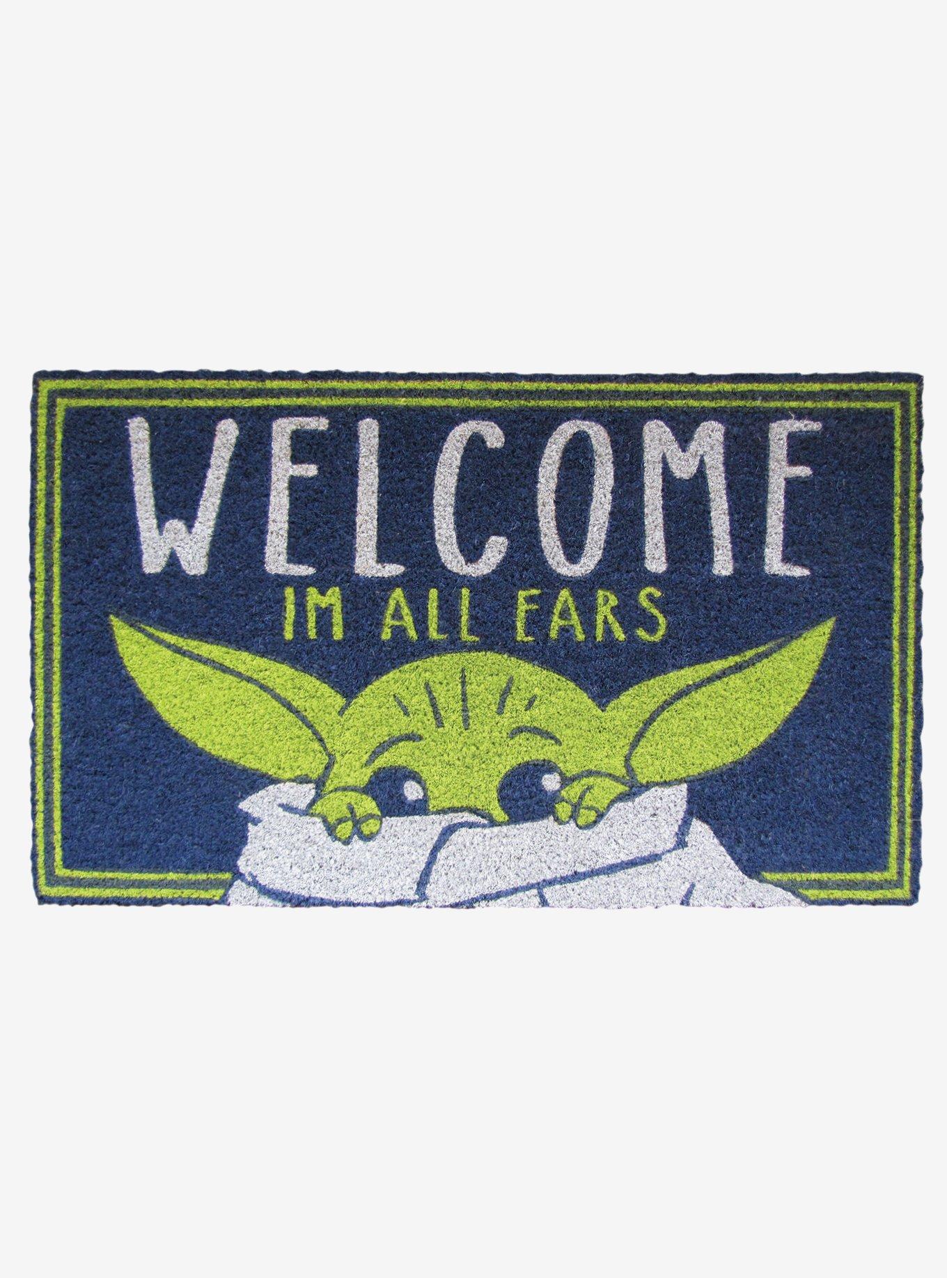 Star Wars The Mandalorian Welcome I'm All Ears Doormat, , hi-res