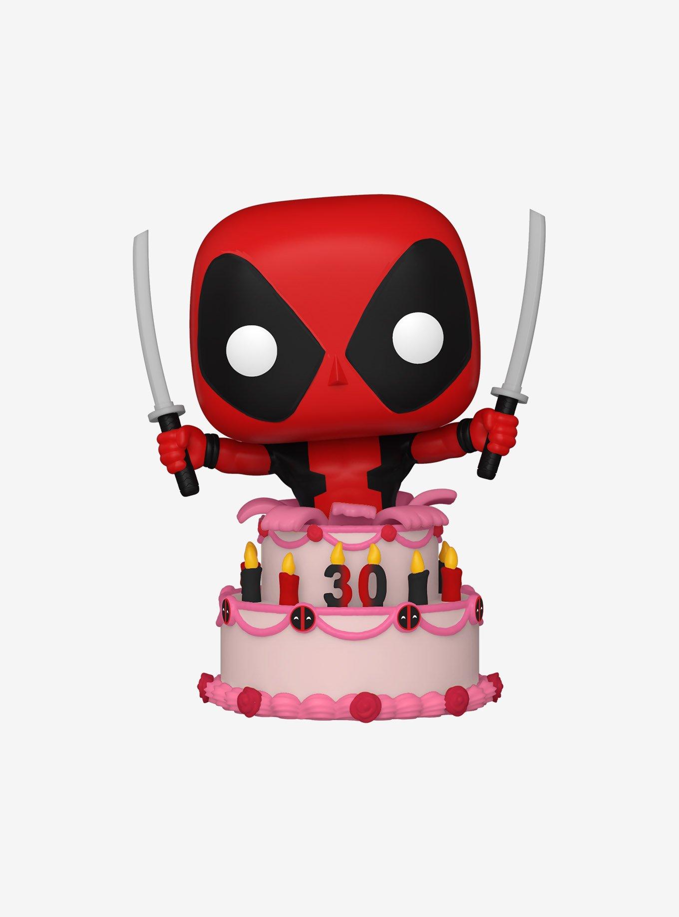 Funko Marvel Deadpool 30th Anniversary Pop! Deadpool (In Cake) Vinyl Bobble-Head, , hi-res