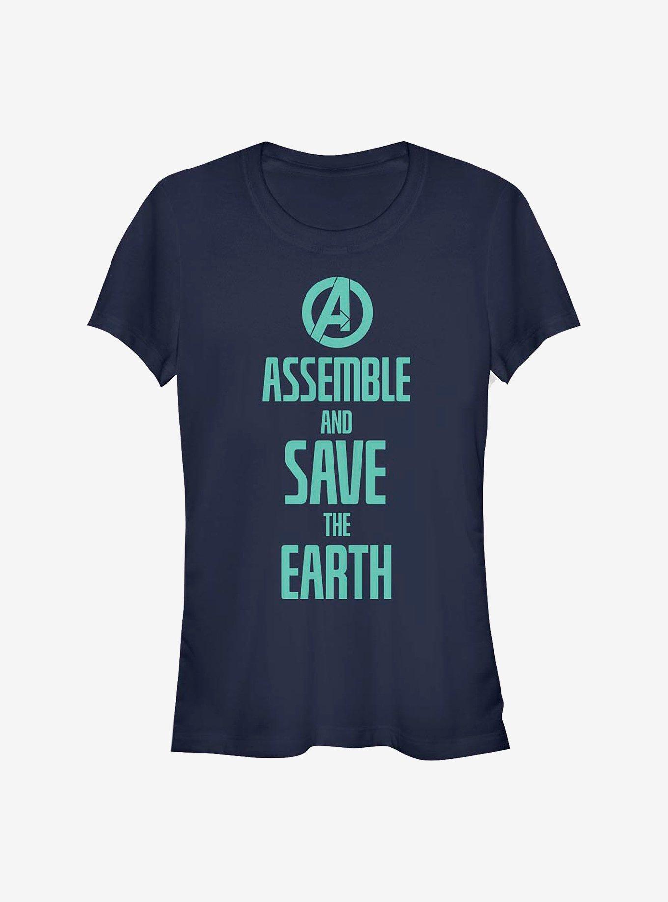 Marvel Avengers Assemble Girls T-Shirt, NAVY, hi-res