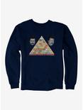 Parks And Recreation Swanson Pyramid Of Greatness Sweatshirt, NAVY, hi-res