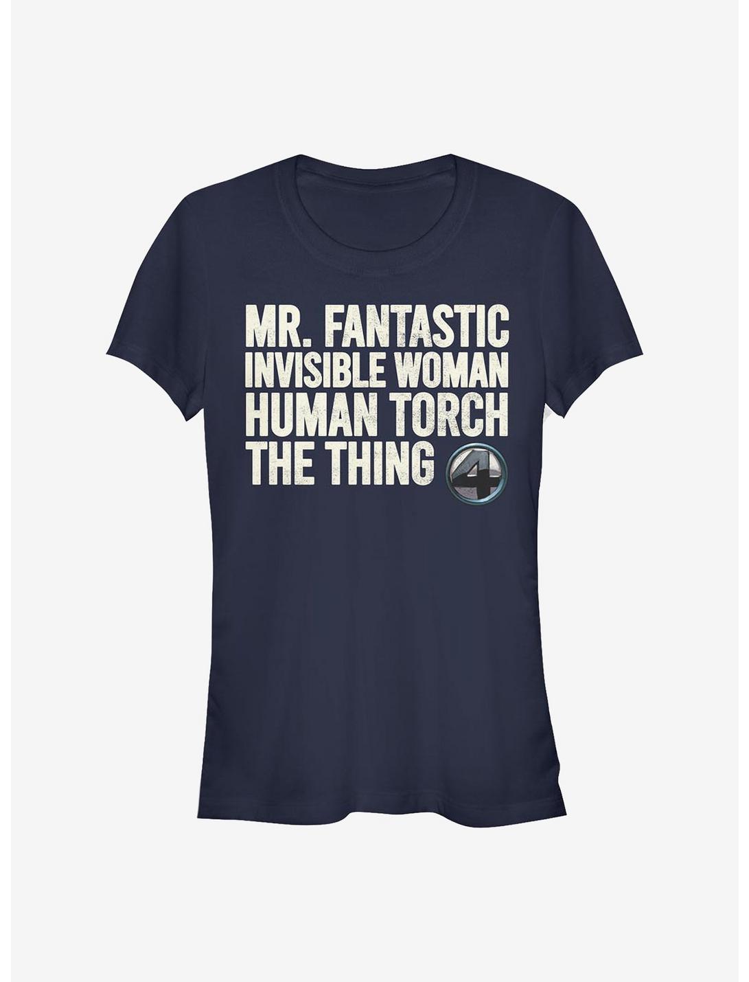 Marvel Fantastic Four Fantastic Stack Girls T-Shirt, NAVY, hi-res