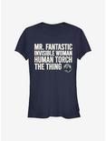Marvel Fantastic Four Fantastic Stack Girls T-Shirt, NAVY, hi-res