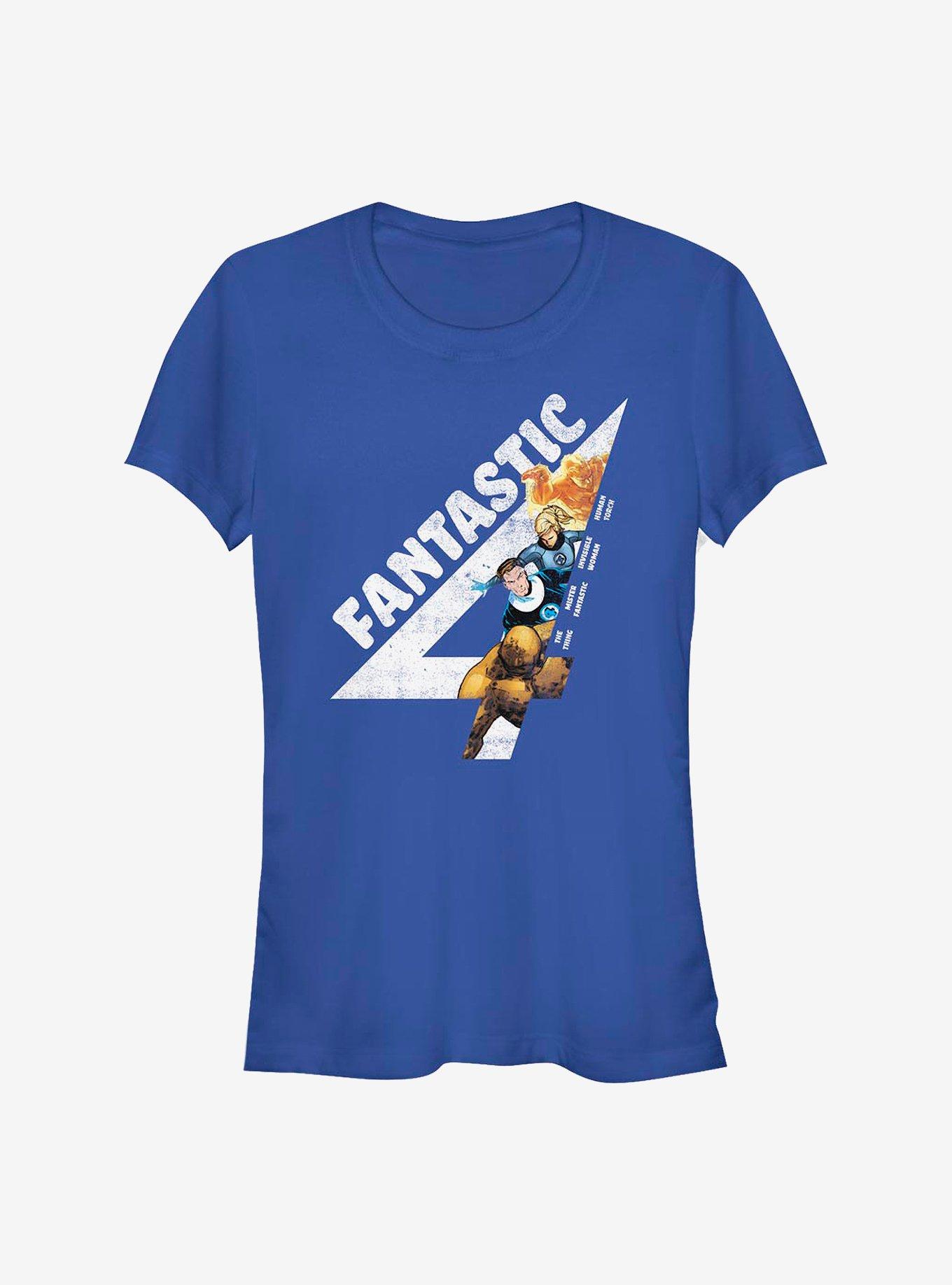 Marvel Fantastic Four Fantastically Vintage Girls T-Shirt, ROYAL, hi-res