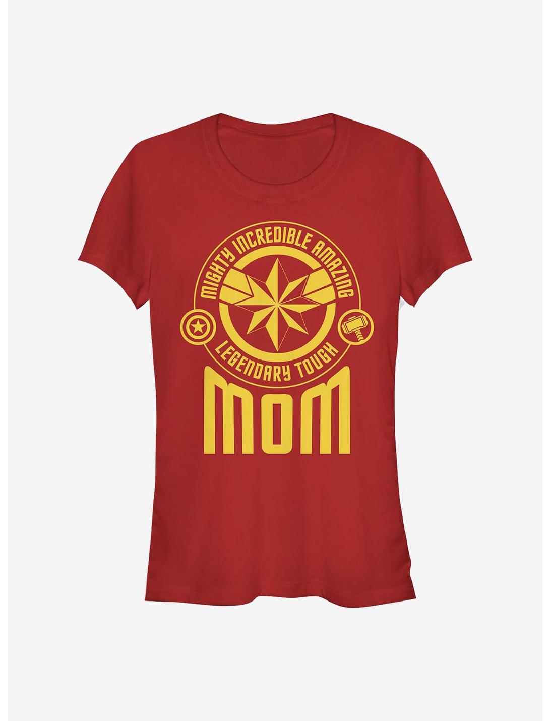 Marvel Avengers Mom Tonal Badges Girls T-Shirt, RED, hi-res