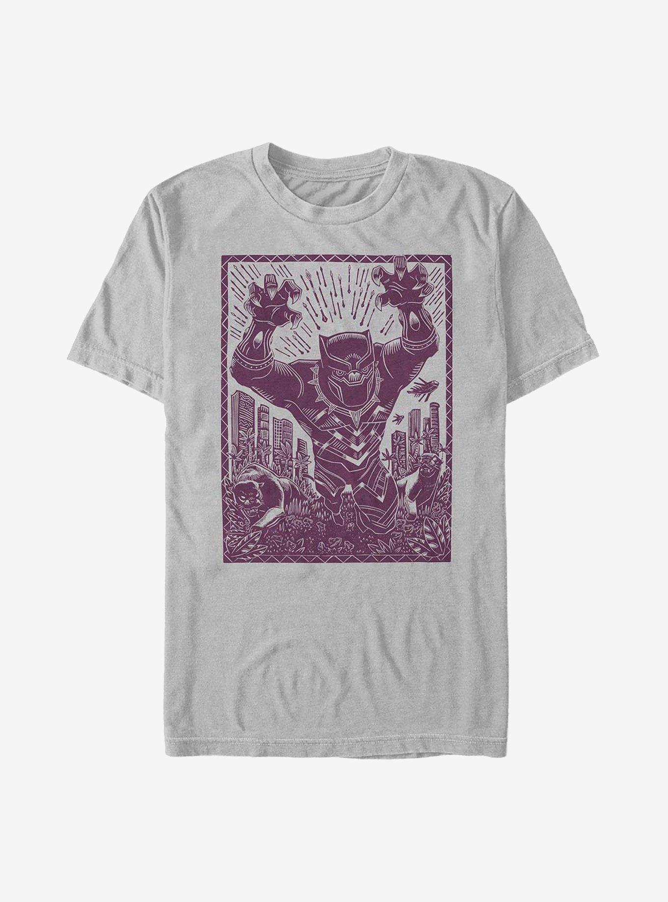 Marvel Black Panther Stencil T-Shirt, , hi-res