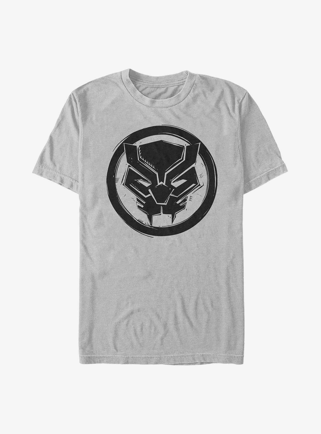 Marvel Black Panther Woodcut Panther T-Shirt, , hi-res