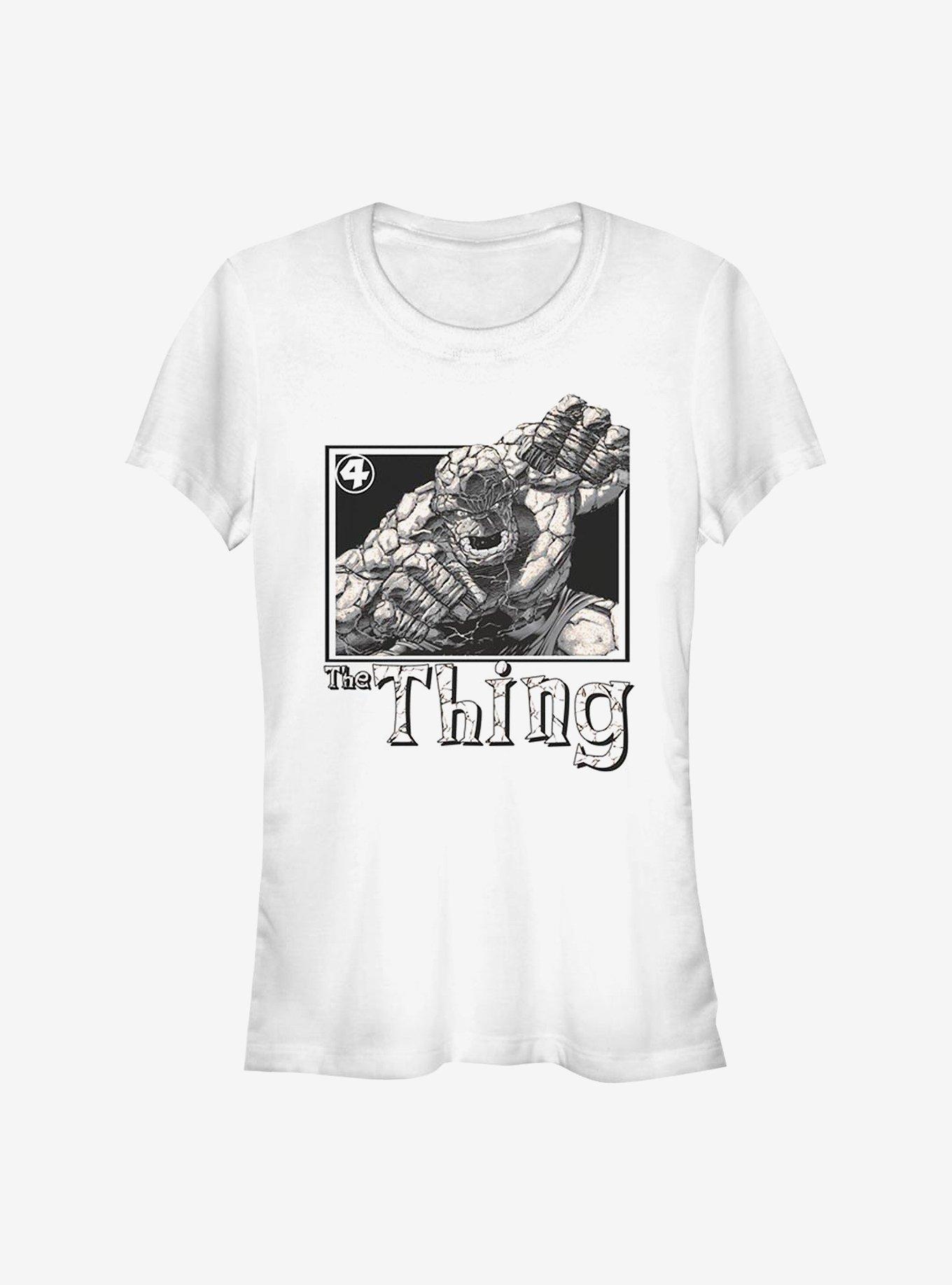 Marvel Fantastic Four Thing Pose Girls T-Shirt, WHITE, hi-res