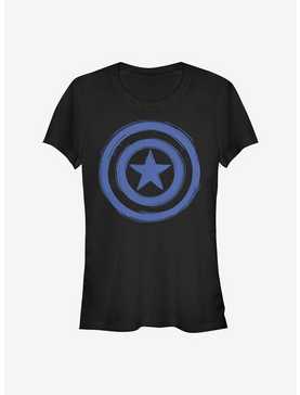 Marvel Captain America Woodcut Cap America Girls T-Shirt, , hi-res