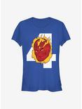 Marvel Fantastic Four Torch Head Girls T-Shirt, ROYAL, hi-res