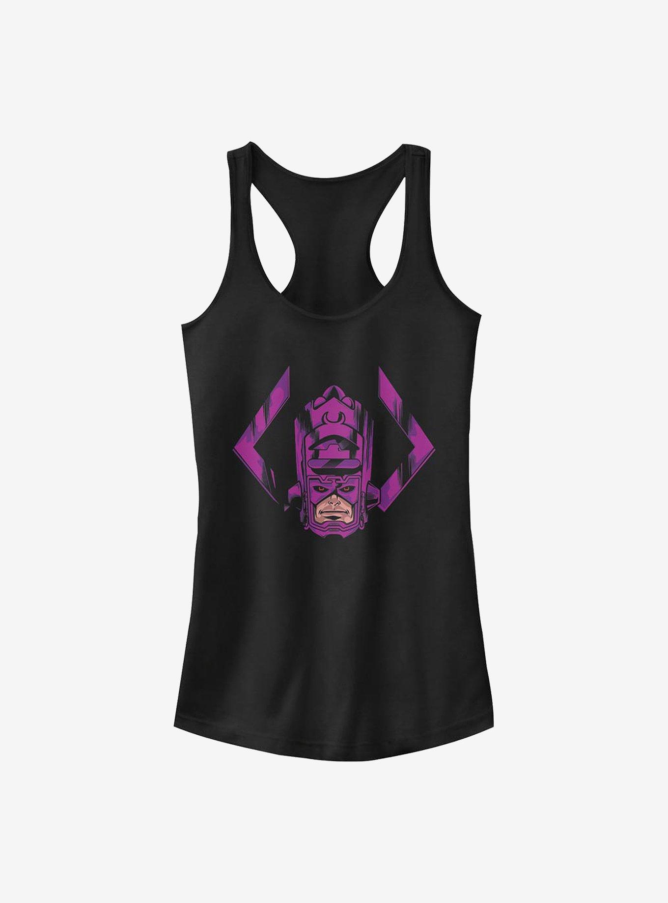 Marvel Fantastic Four Face Of Galactus Girls Tank, BLACK, hi-res