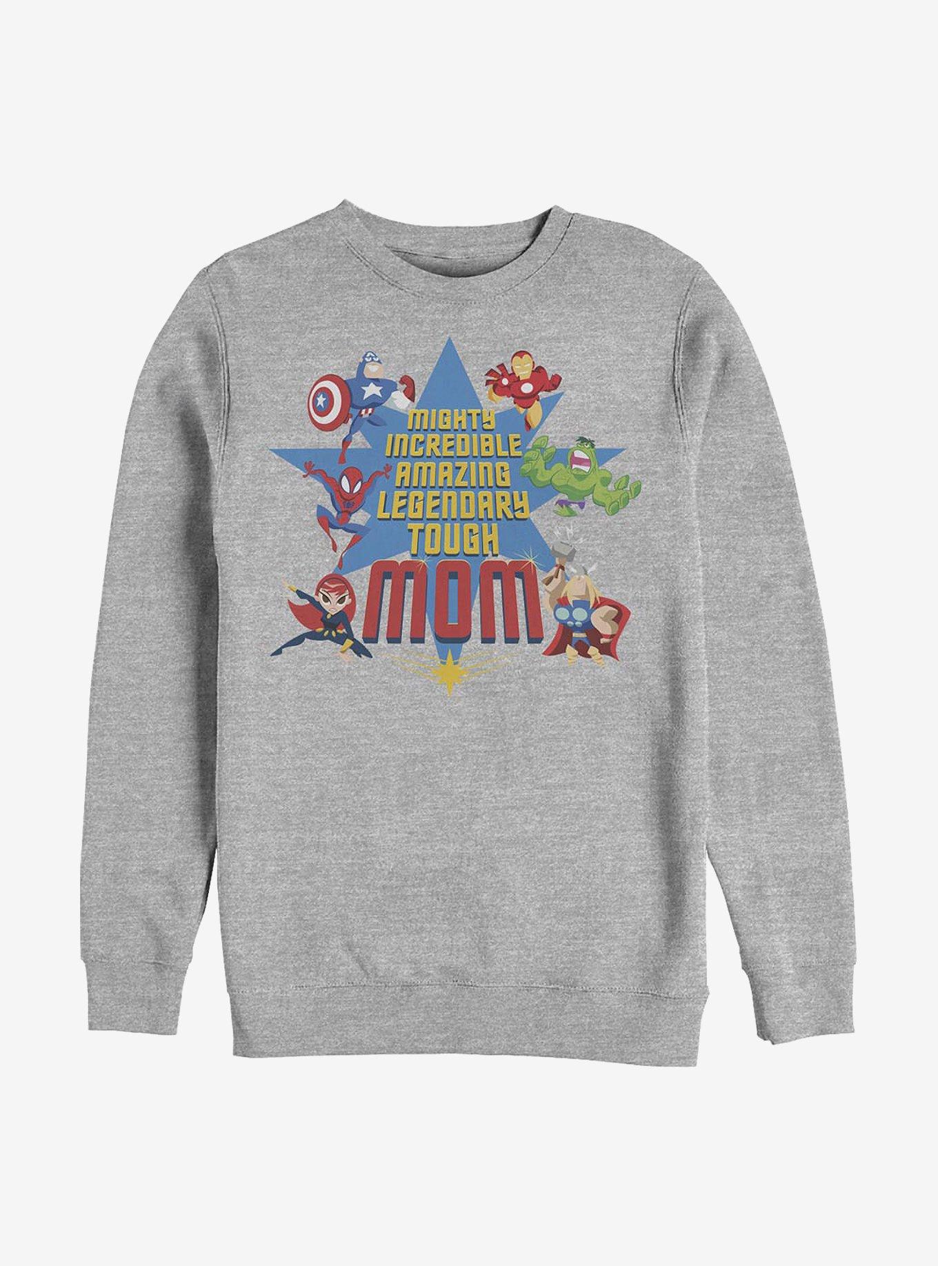 Marvel Avengers Mom Cute Listed Crew Sweatshirt, , hi-res